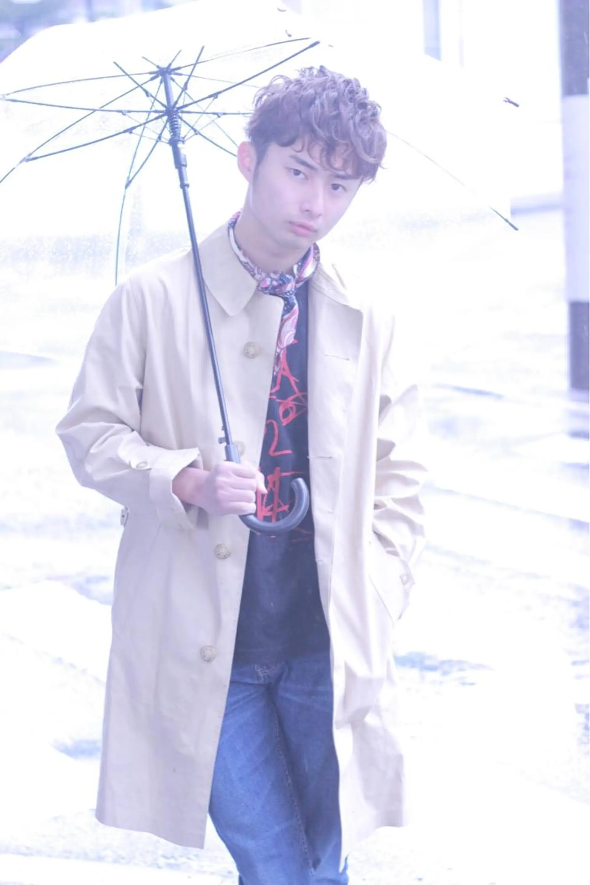 ショート カラー メンズ メンズパーマ cachecache所属・及川 光のヘアスタイル