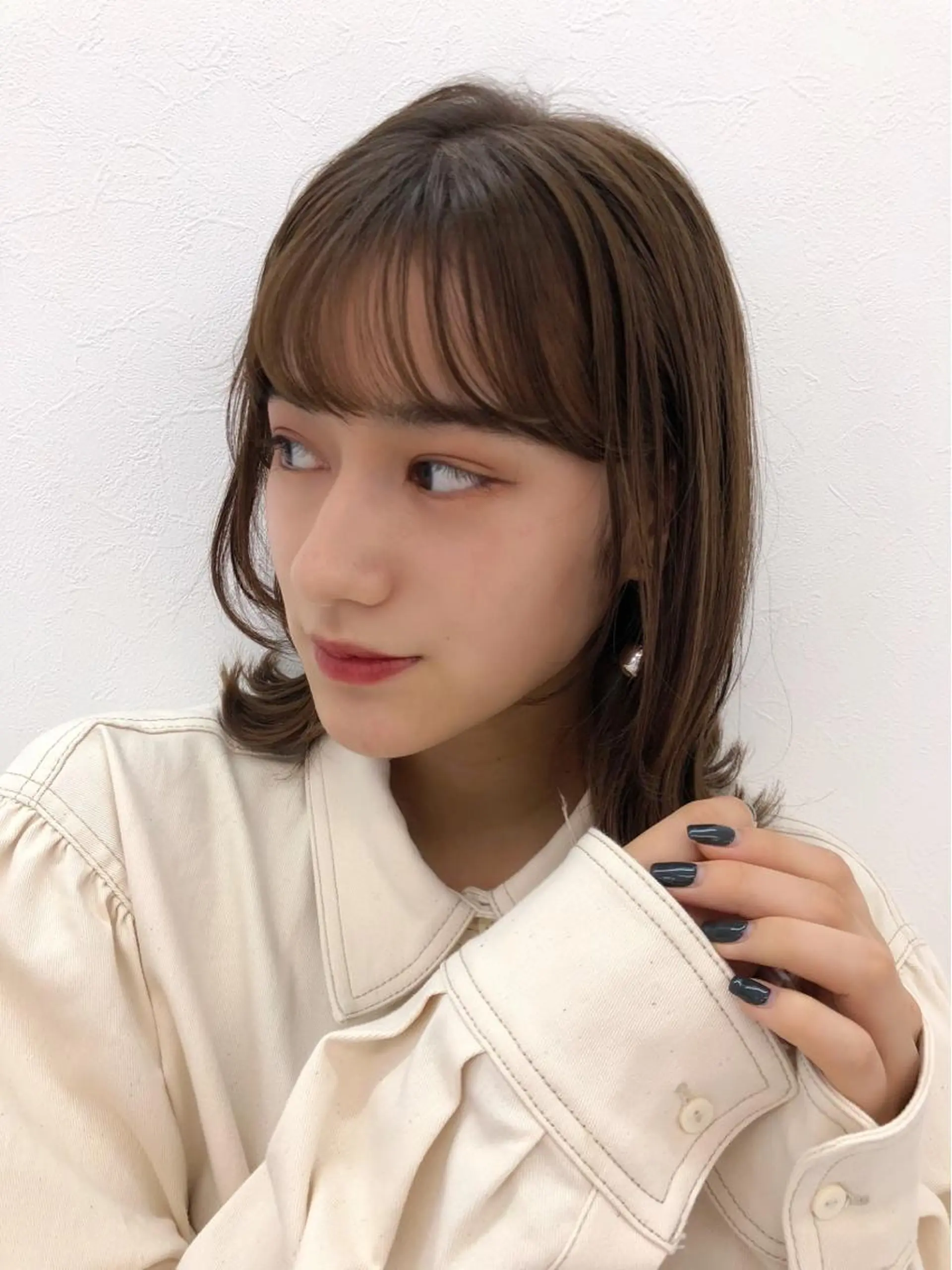 ミディアム カラー パーマ 💖美髪矯正💖 辻未侑のヘアスタイル