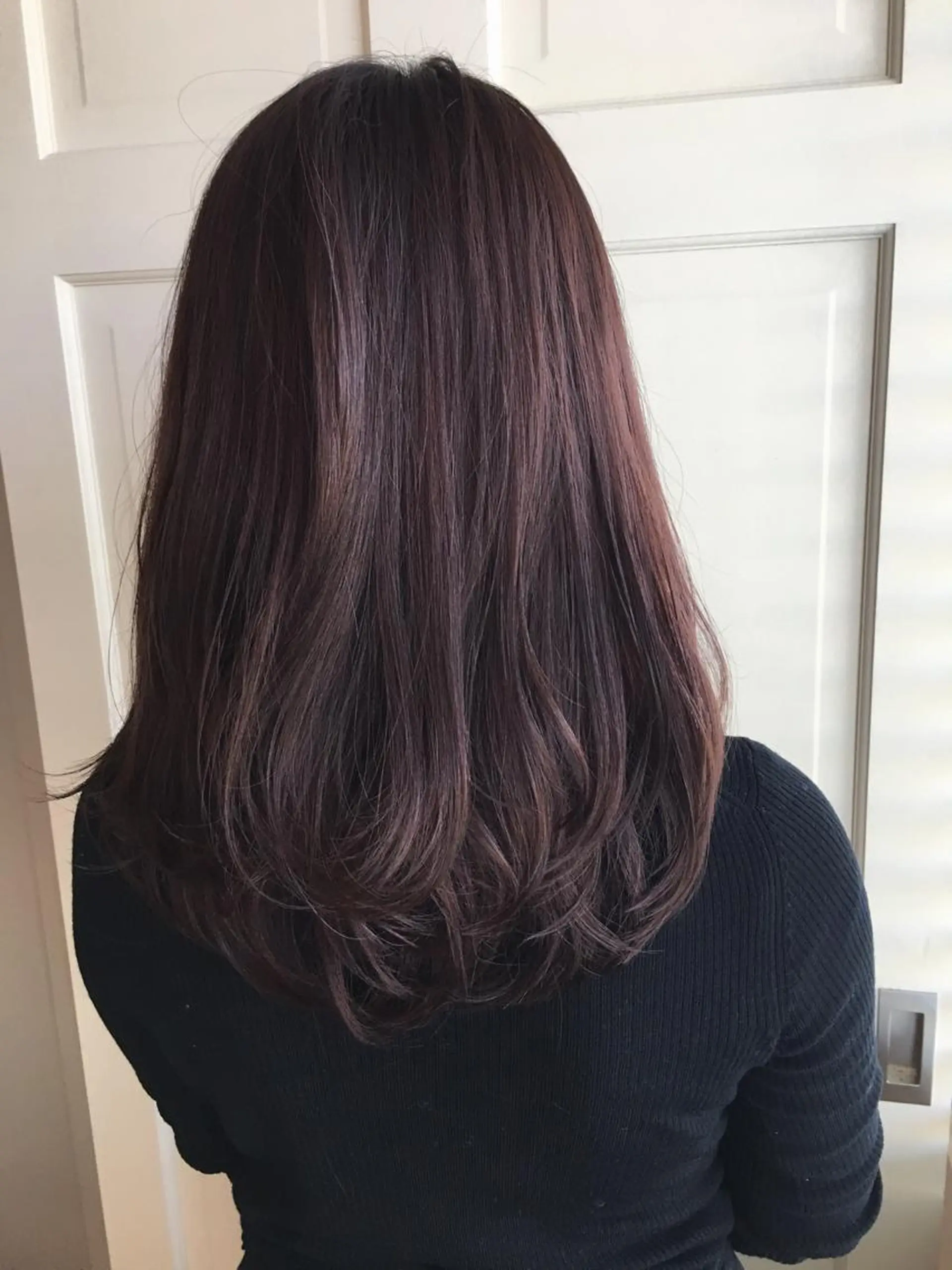 ミディアム セミロング ロング カラー レイヤーカット BLend 渋谷のヘアスタイル