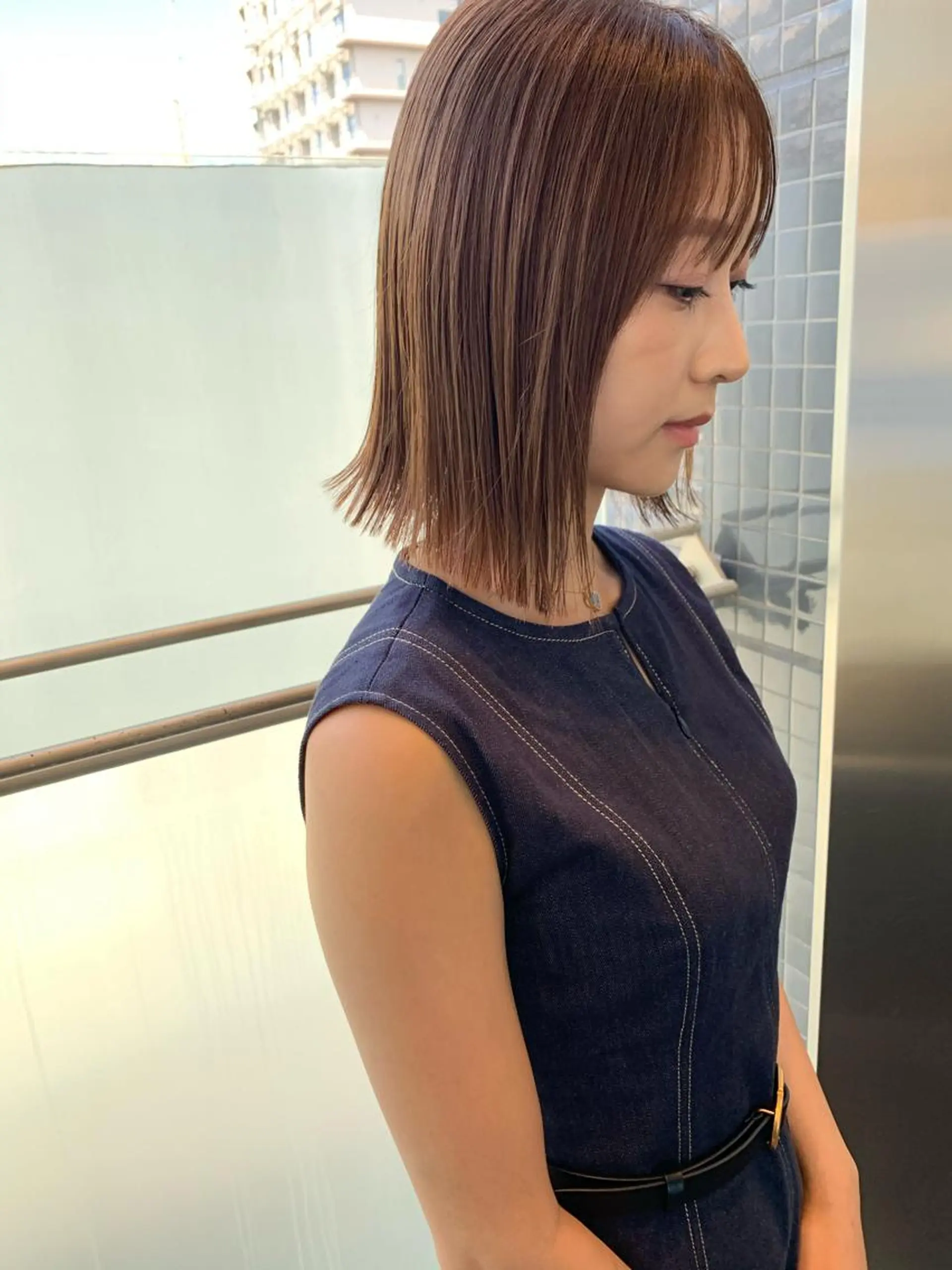 ショート カラー 切りっぱなしボブ ボブ 髪質改善サロン 心斎橋ARCHEのヘアスタイル