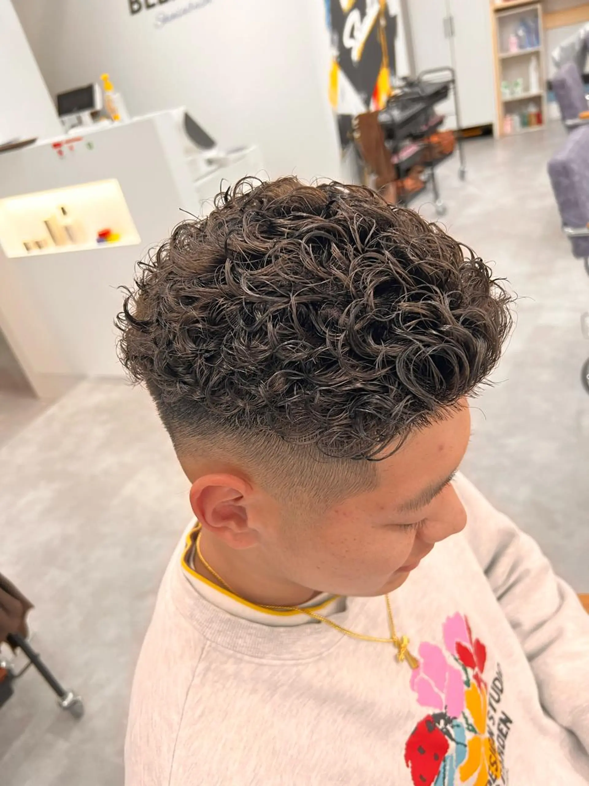 ショート メンズ カット パーマ メンズ専門 花瀬弘晃のヘアスタイル