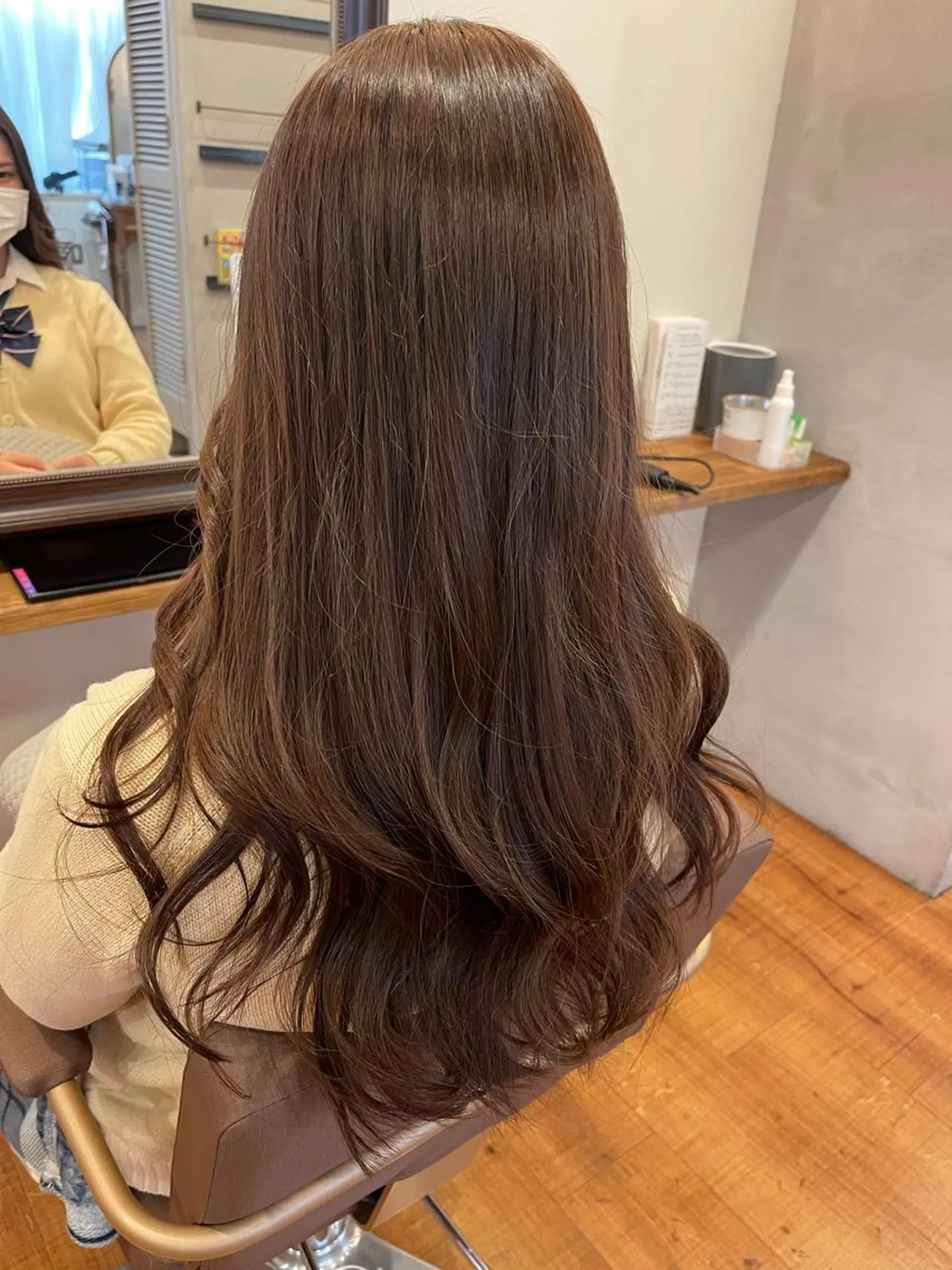 セミロング カラー ヘアアレンジ 🇰🇷 韓国ヘア/ sumire 🫧のヘアスタイル