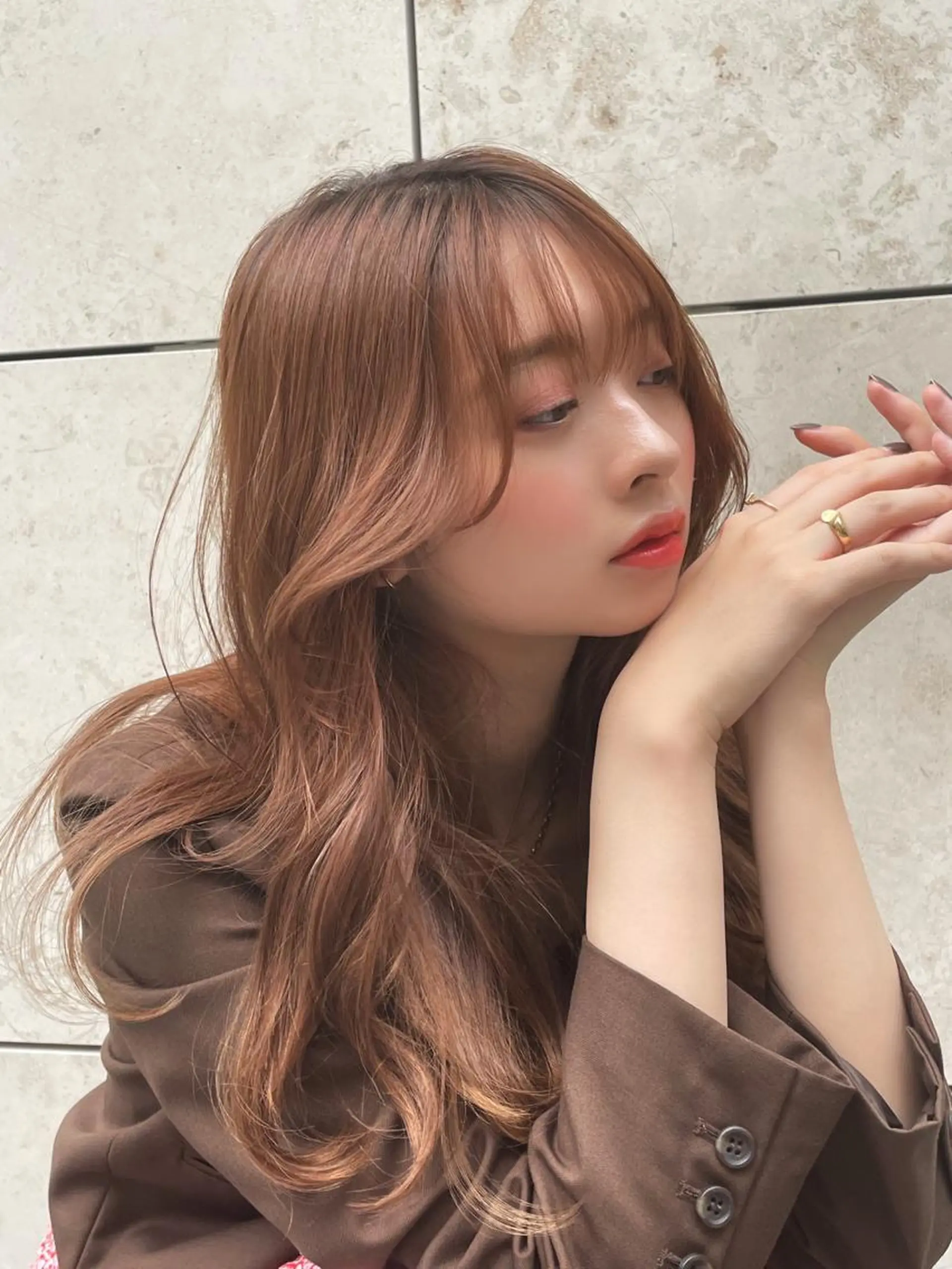 ロング くびれヘア 韓国風ヘア 小顔カット レイヤーカット🎀 kanaのヘアスタイル