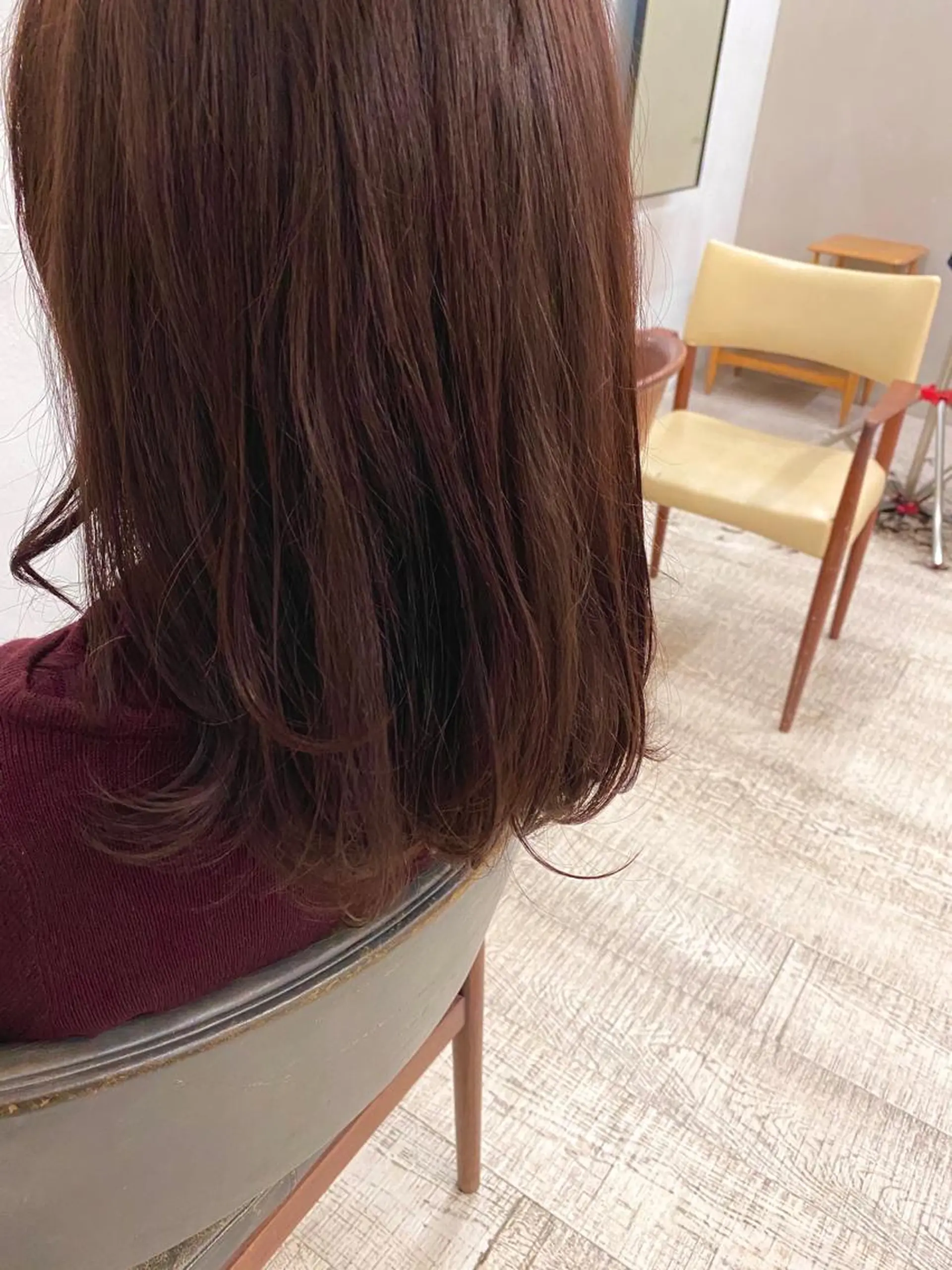 ミディアム カラー ショート& パーマ　坂本のヘアスタイル