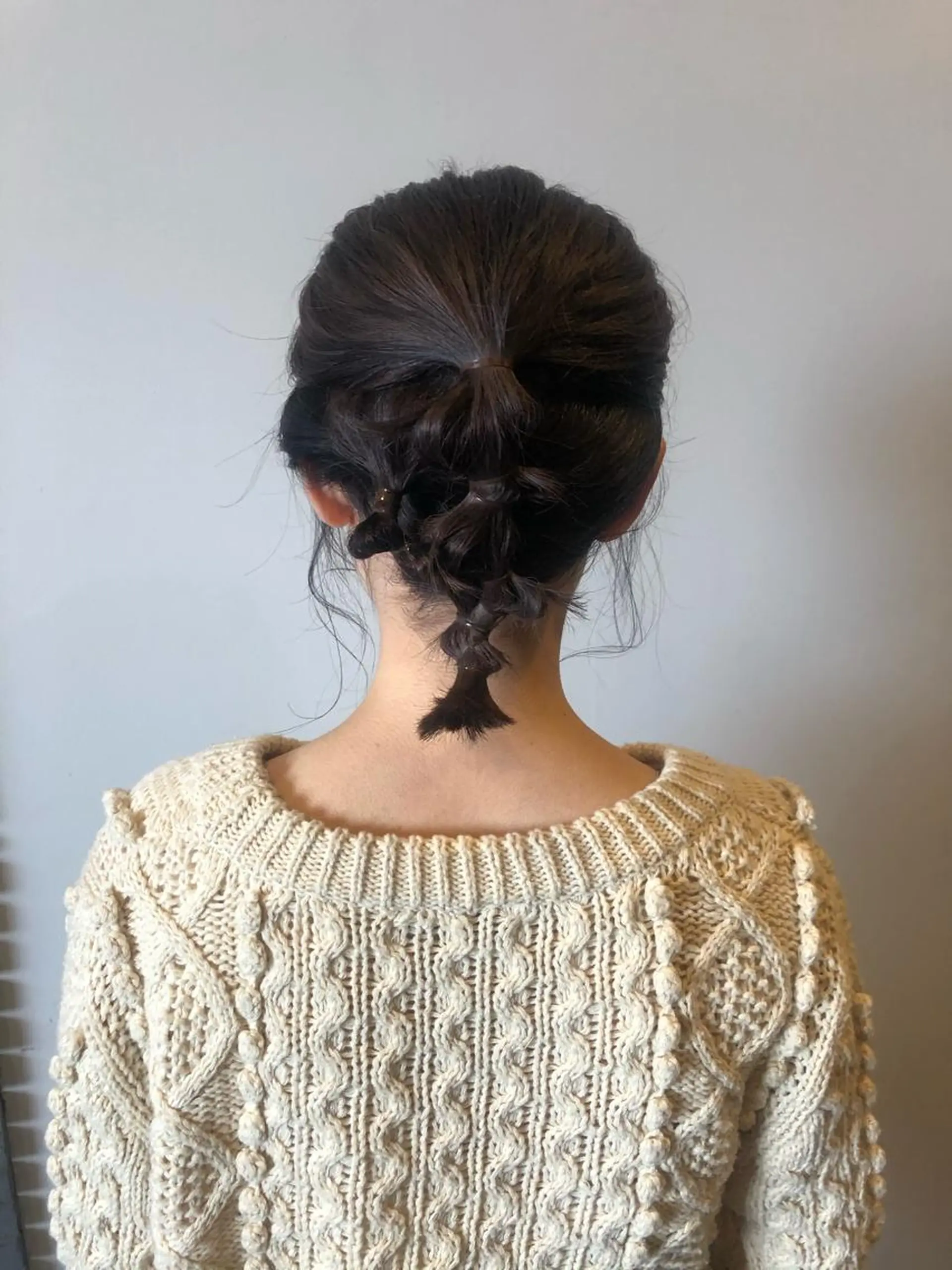 ミディアム ヘアアレンジ hono/ボブ/ ハイトーン/ベージュのヘアスタイル