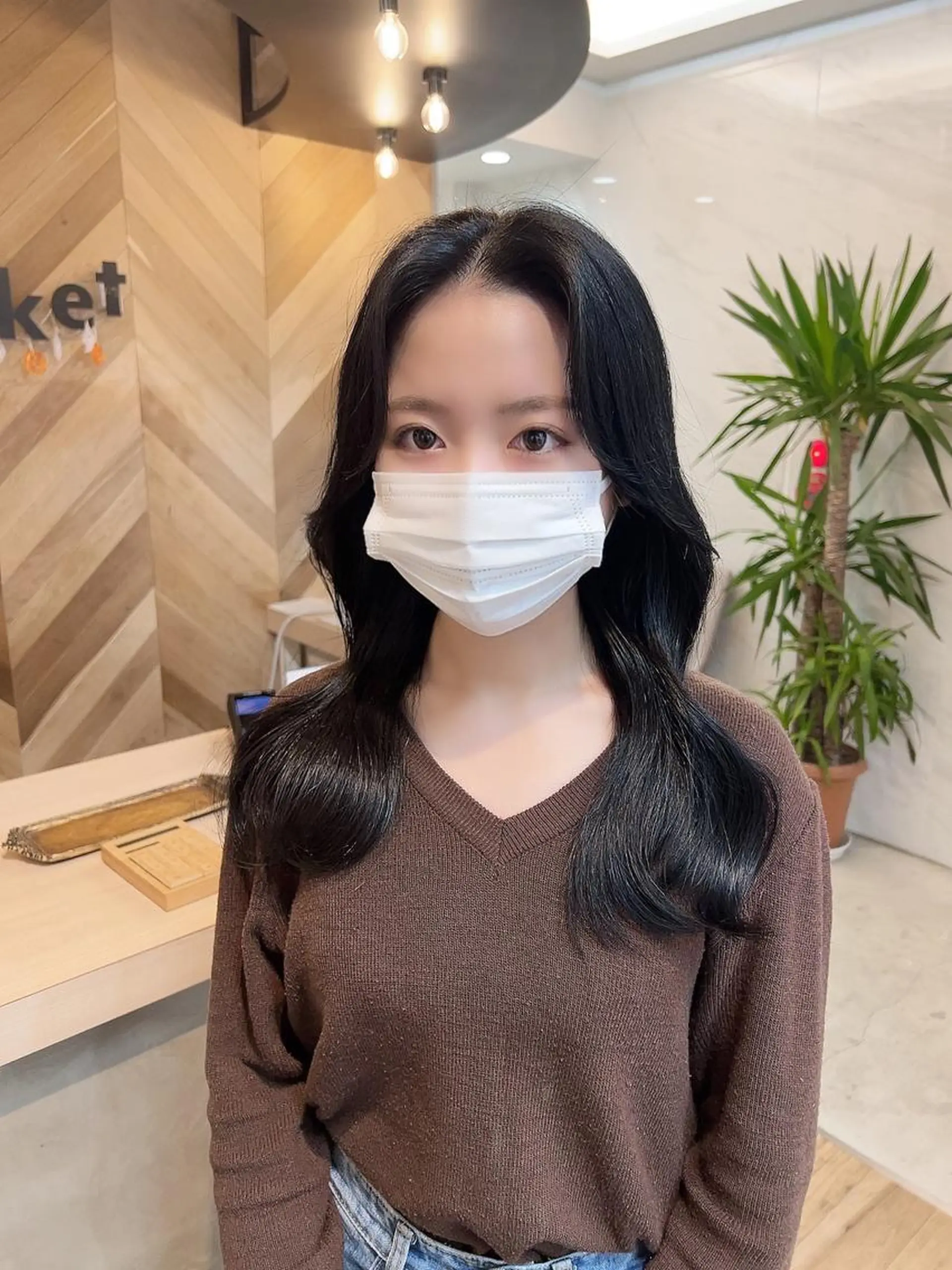 ロング 韓国風ヘア レイヤーカット カット ヘアカラー 🩶レイヤーカット/ さわ🩶のヘアスタイル