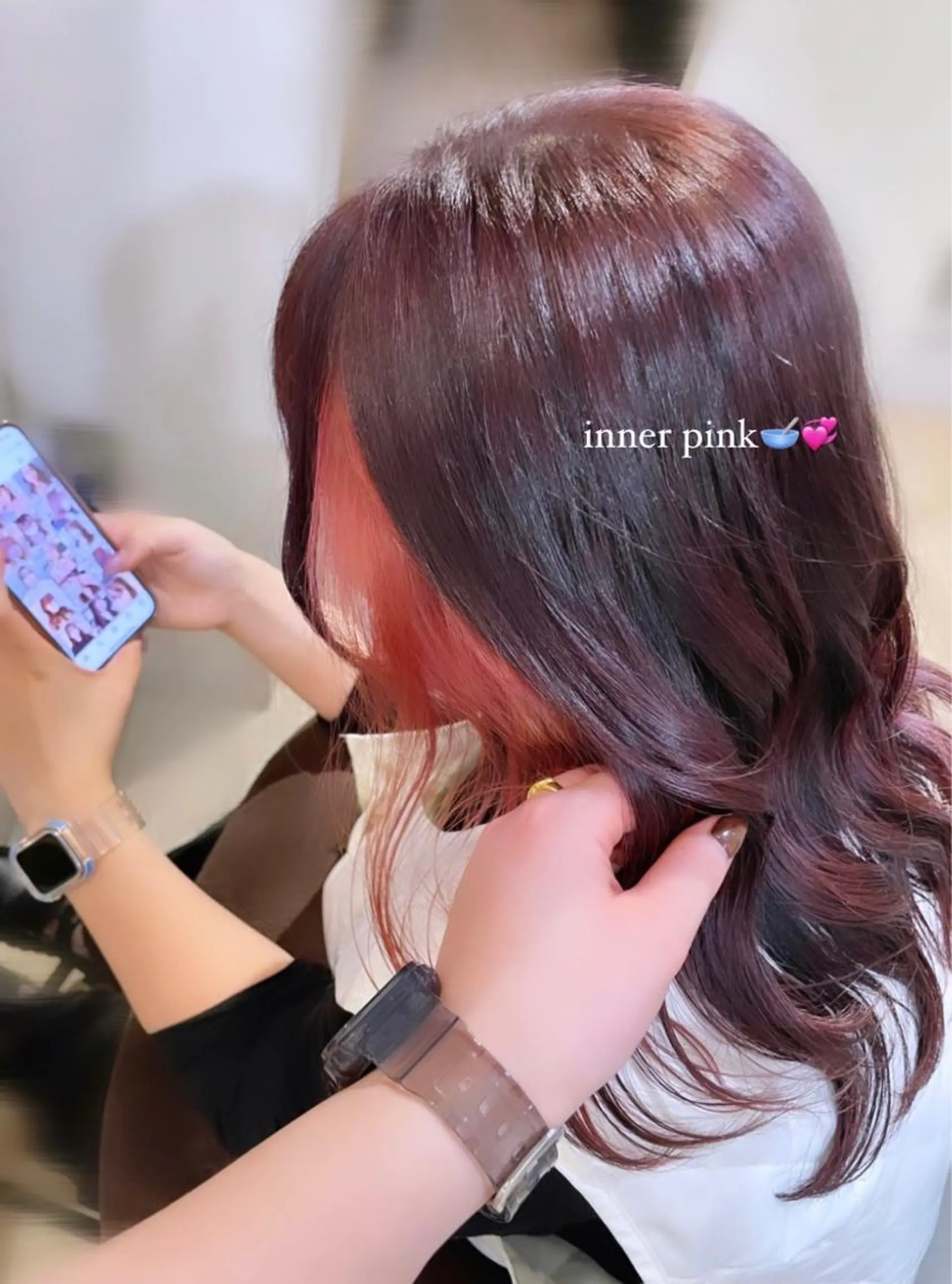 セミロング ヘアカラー 💞艶モテ髪✨ MOENA💞のヘアスタイル