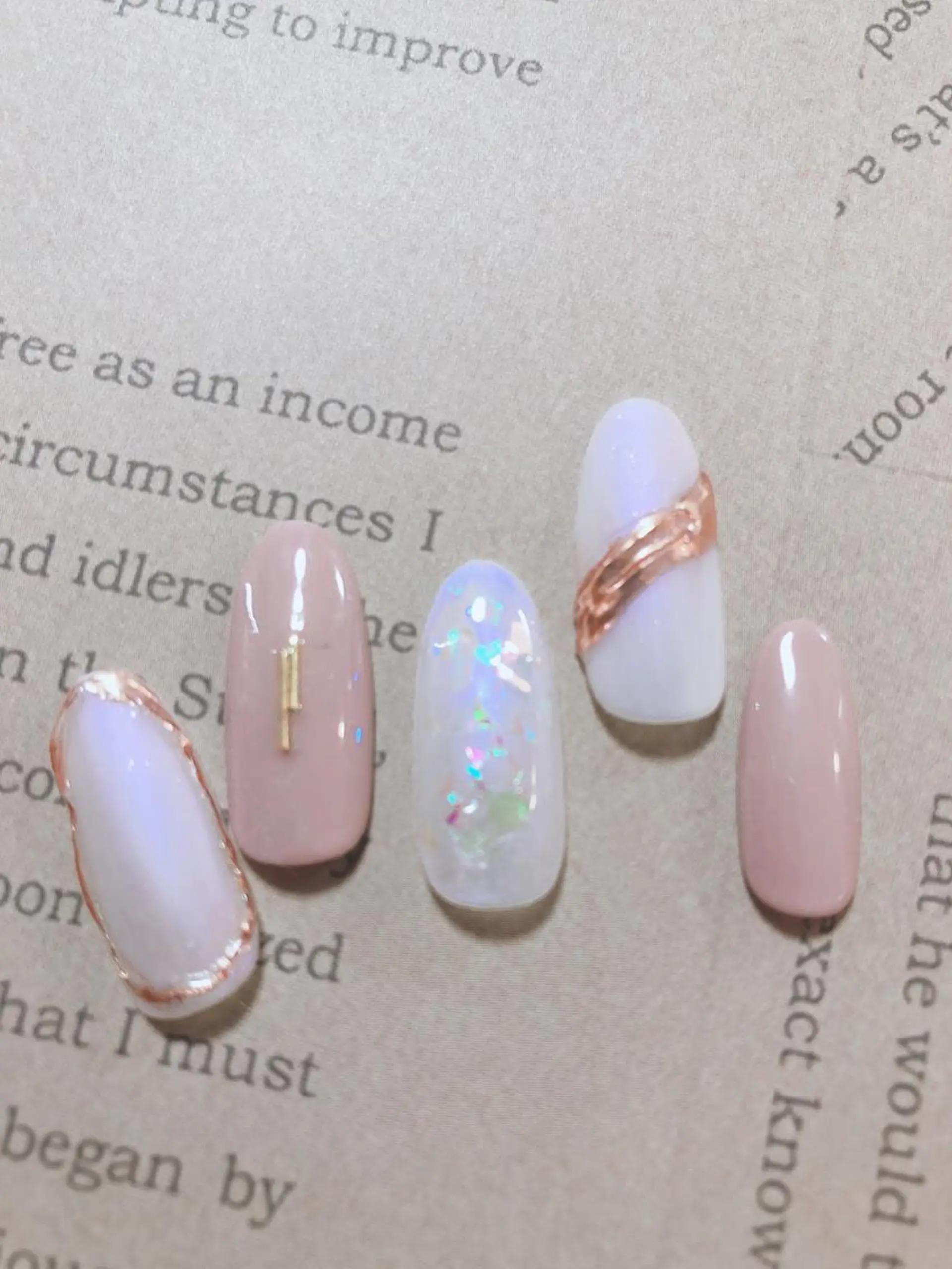 ネイル アートネイル ミラーネイル Lakkus N－Aのネイルデザイン