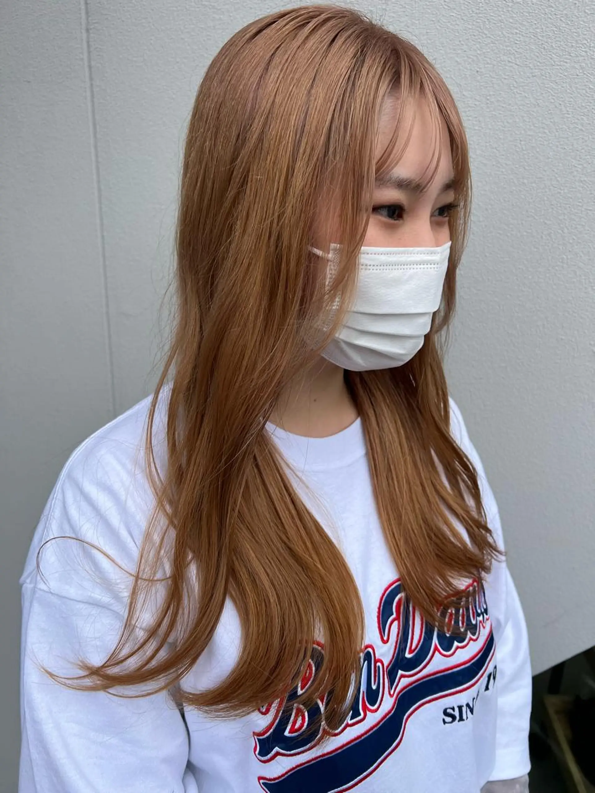 ロング カラー ヘアアレンジ ピンクカラー カット ヘアカラー トリートメント APREKO SAYAKAのヘアスタイル