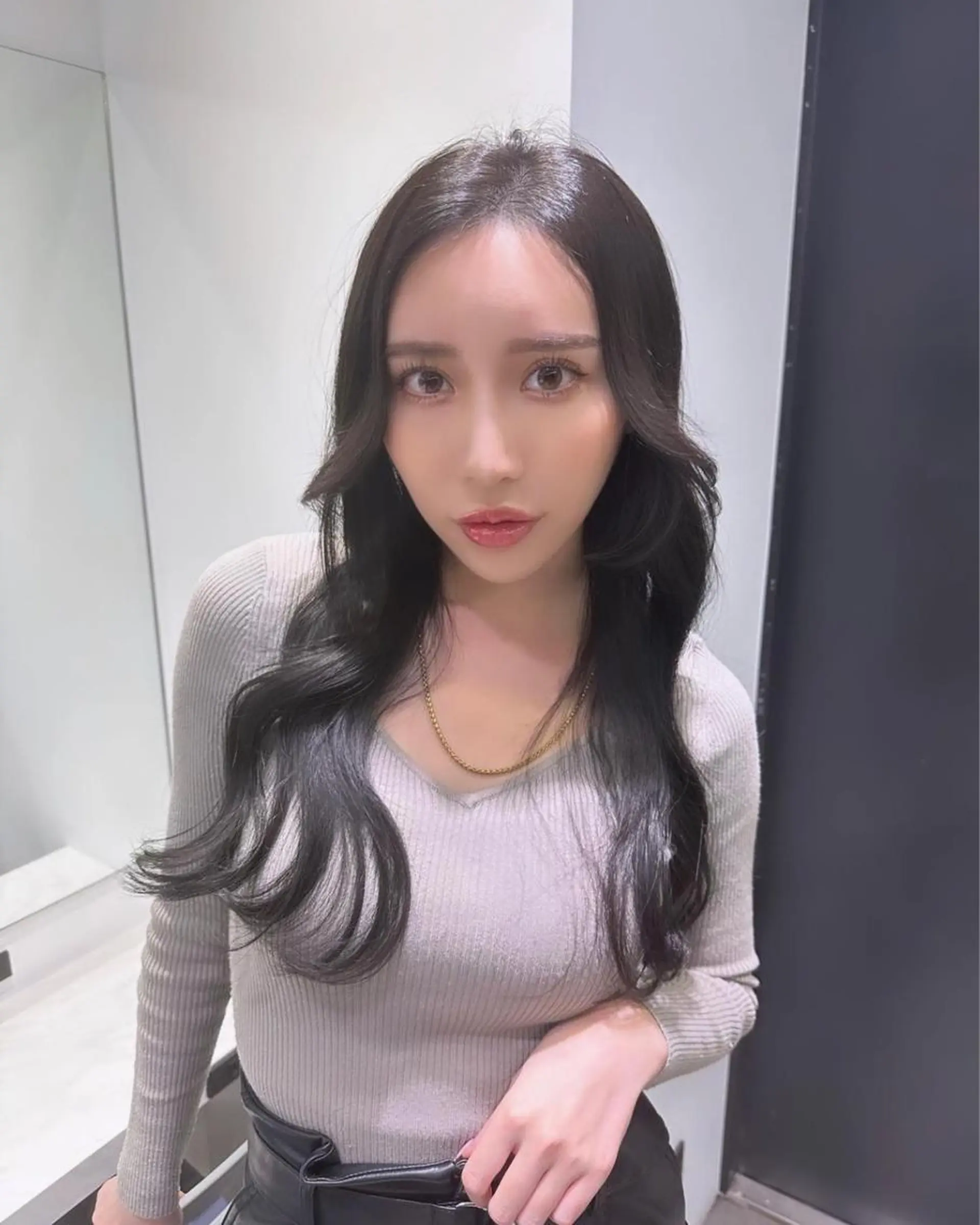 セミロング カラー 韓国ヘア 店長NEGIのヘアスタイル