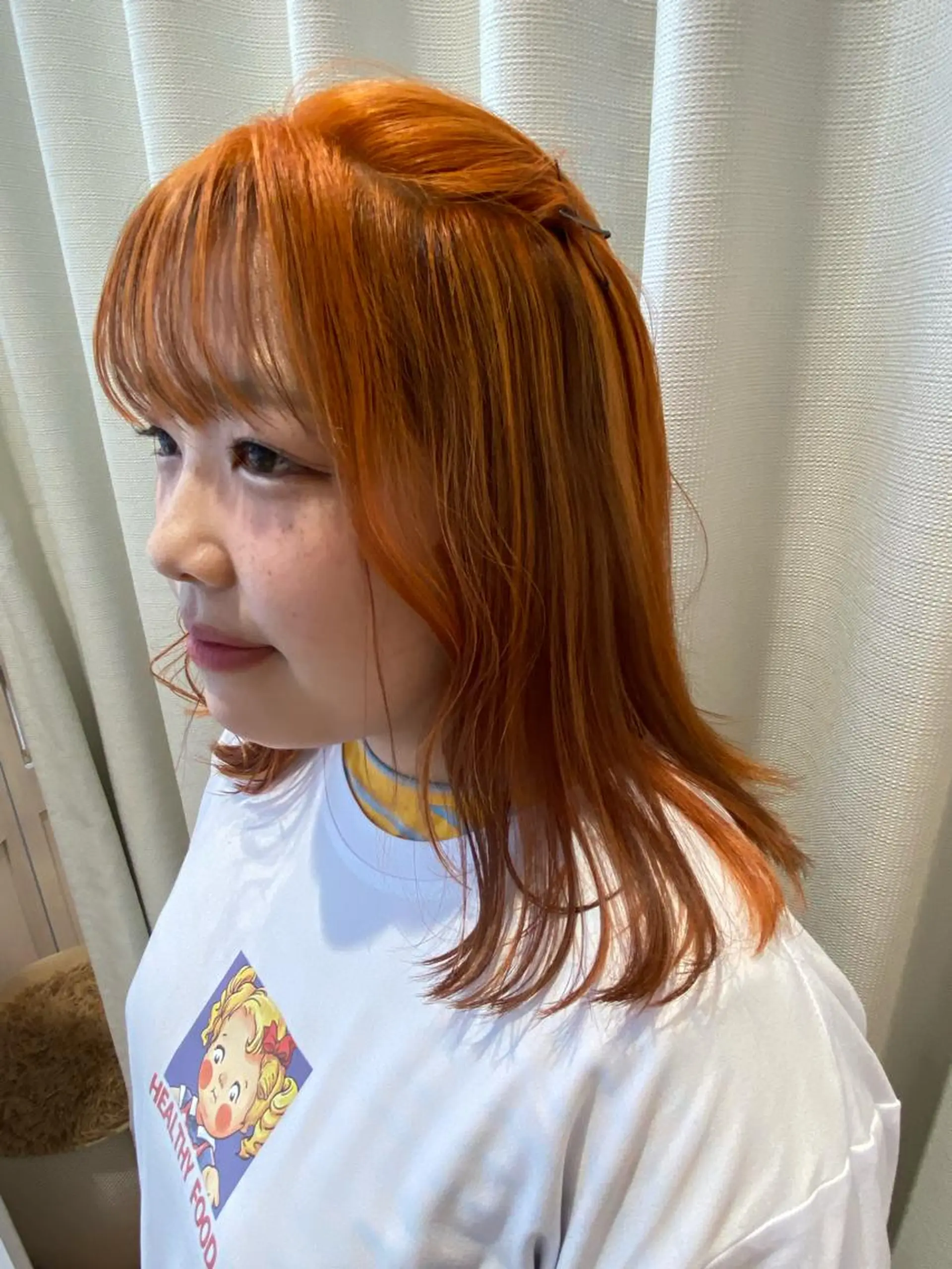 ミディアム カラー インナーカラー 増井 彩乃のヘアスタイル