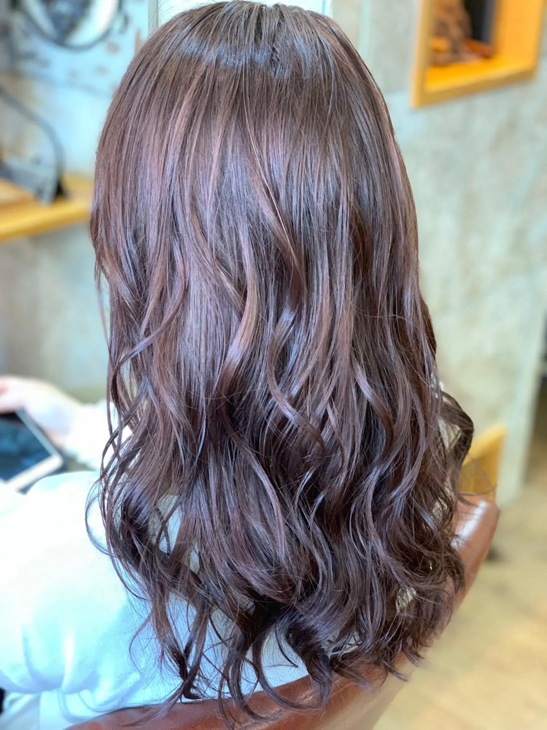 セミロング カラー ベージュカラー ピンクカラー ピンクベージュ カット ヘアカラー ✨店長✨松下  和正のヘアスタイル