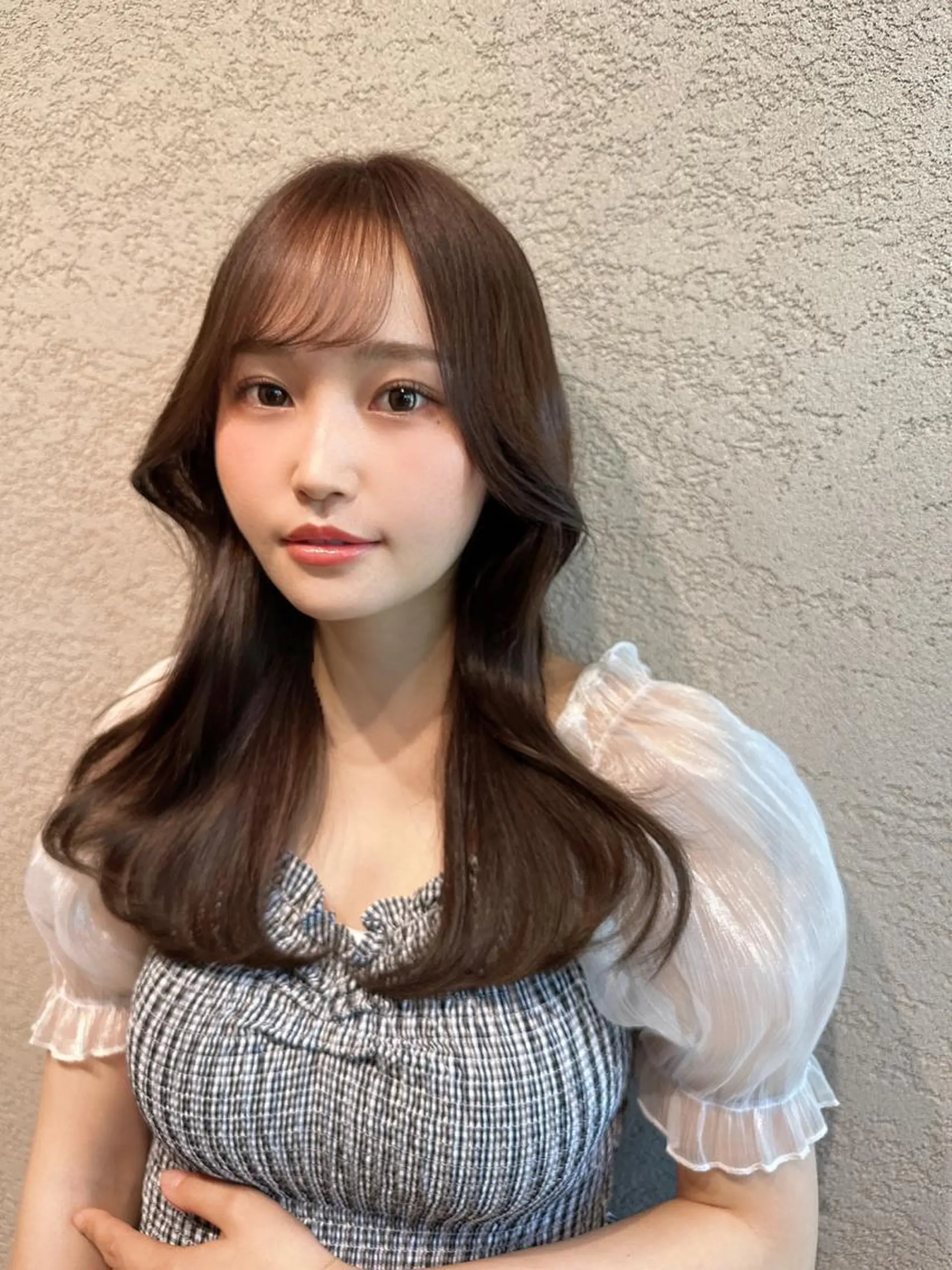 ロング カラー カット ヘアカラー トリートメント レイヤーカット/ 顔周り 五島巨幹のヘアスタイル