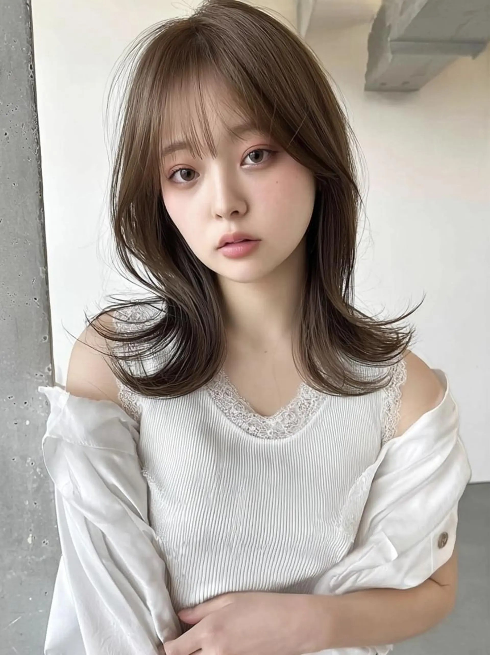 セミロング ボブ 外国人風カラー カット ヘアカラー トリートメント 🎀透明感カラー/ yuka🎀のヘアスタイル