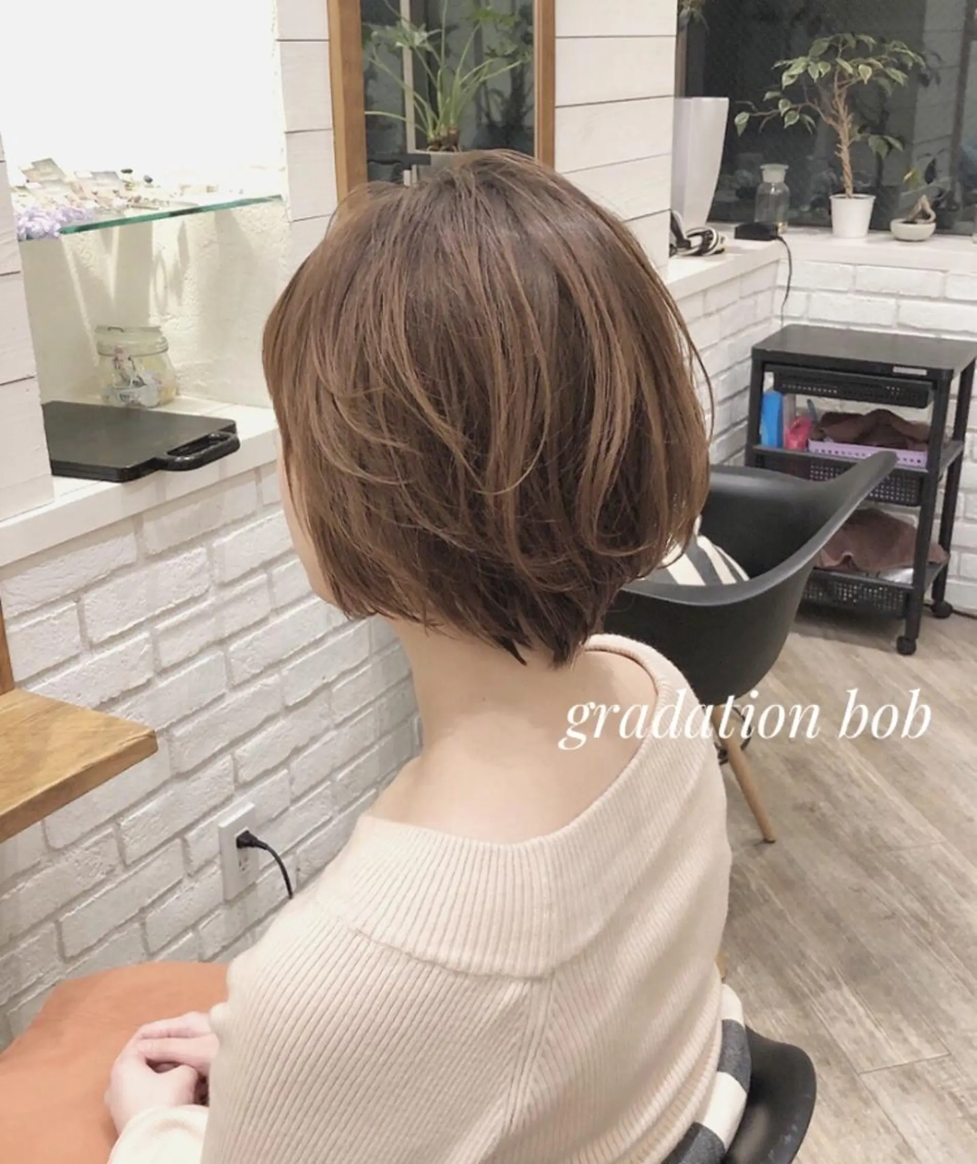 ショート ボブ カット トリートメント ✨透明感ケアカラー✨ 長野ゆきなのヘアスタイル