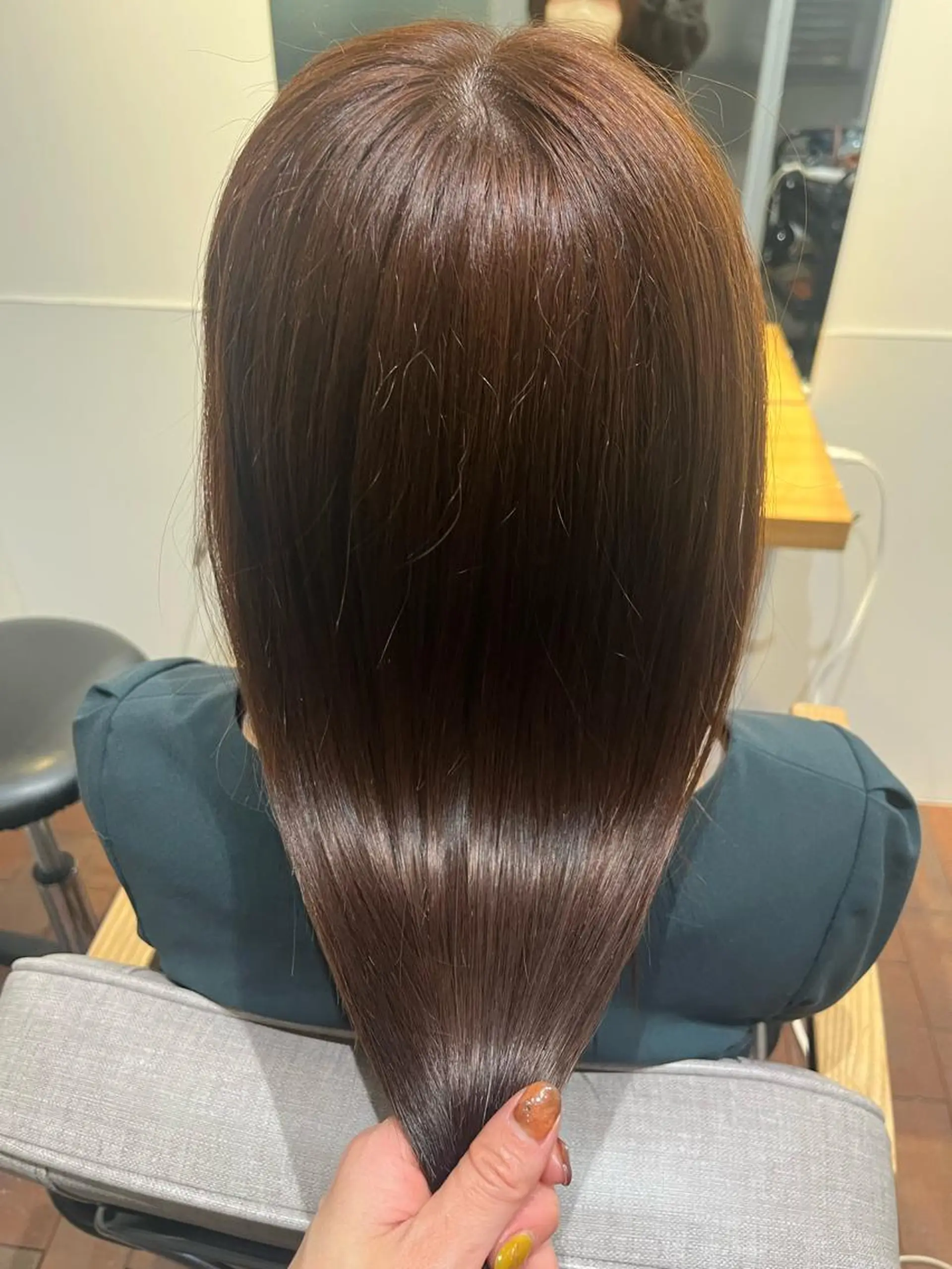 セミロング カラー ベージュカラー カット ヘアカラー トリートメント マンツーマン 縮毛矯正/マユコのヘアスタイル