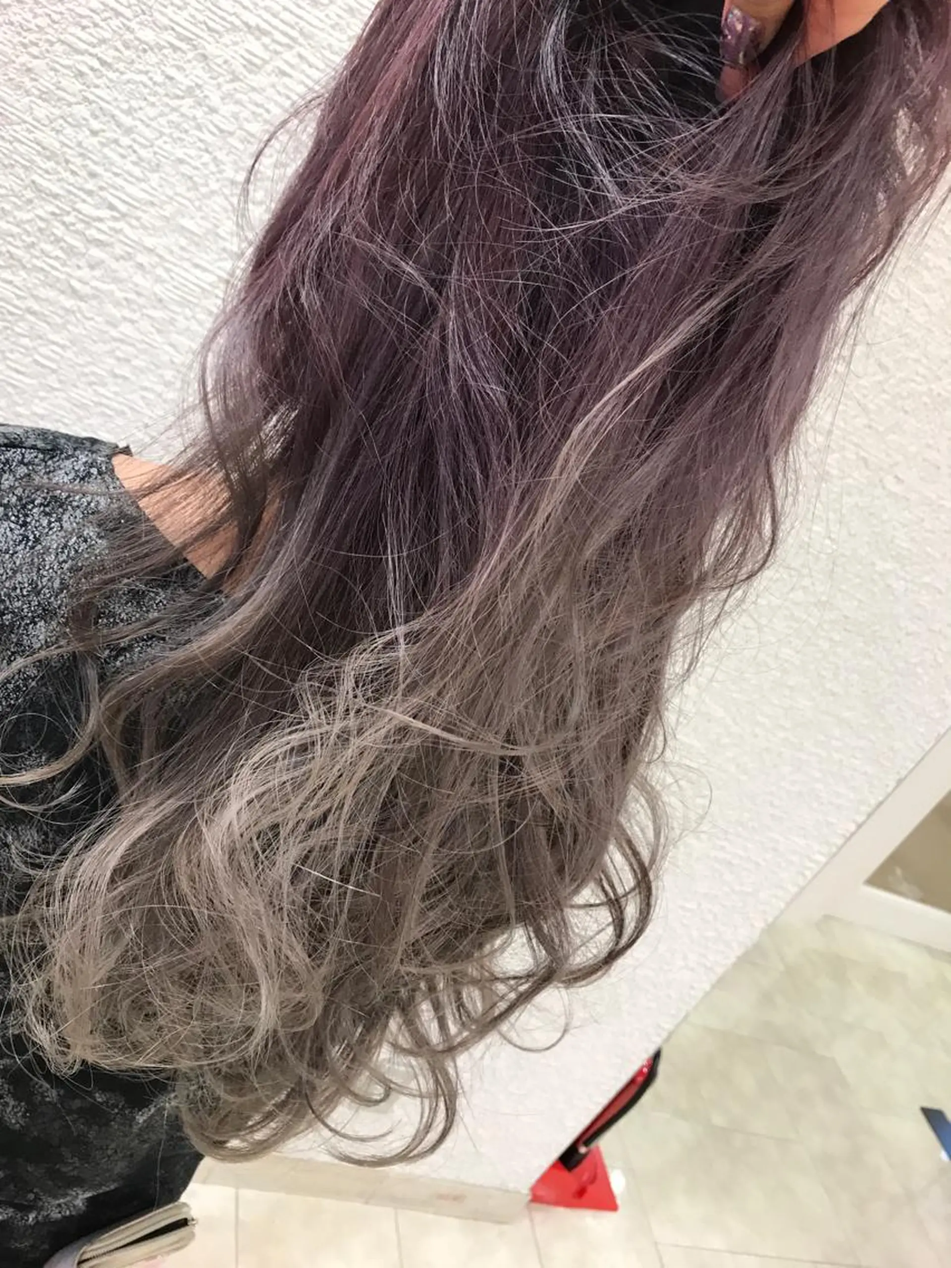 ロング カラー ダブルカラー グラデーションカラー 高橋恵🌈生え癖改善 ウルフ/レイヤーのヘアスタイル