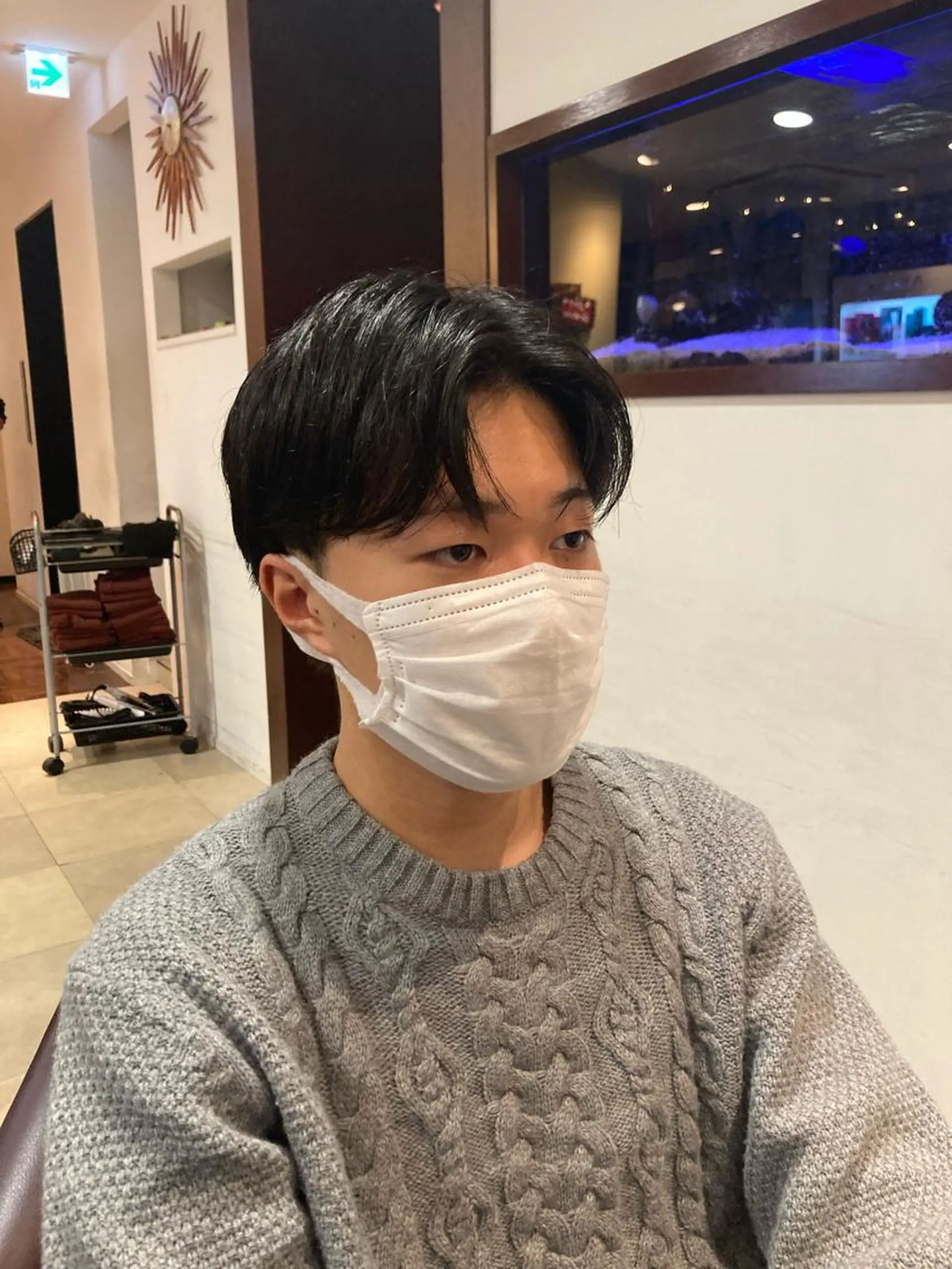 メンズ センターパート カット トリートメント カットが上手い 💇‍♂🌸サク🌸のヘアスタイル