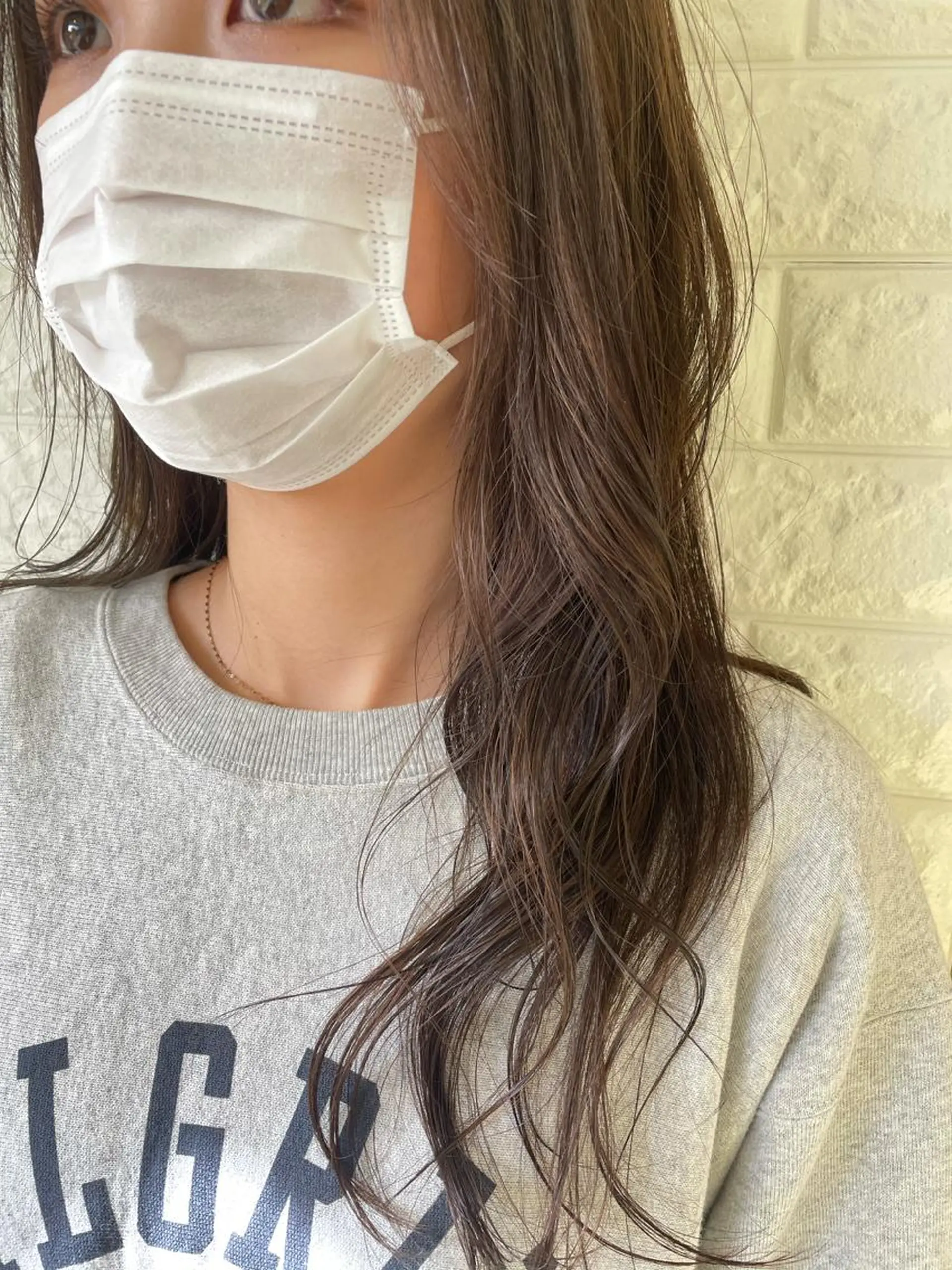 ロング カラー カット ヘアカラー トリートメント 英語ok sohee ソヒ 305号室のヘアスタイル