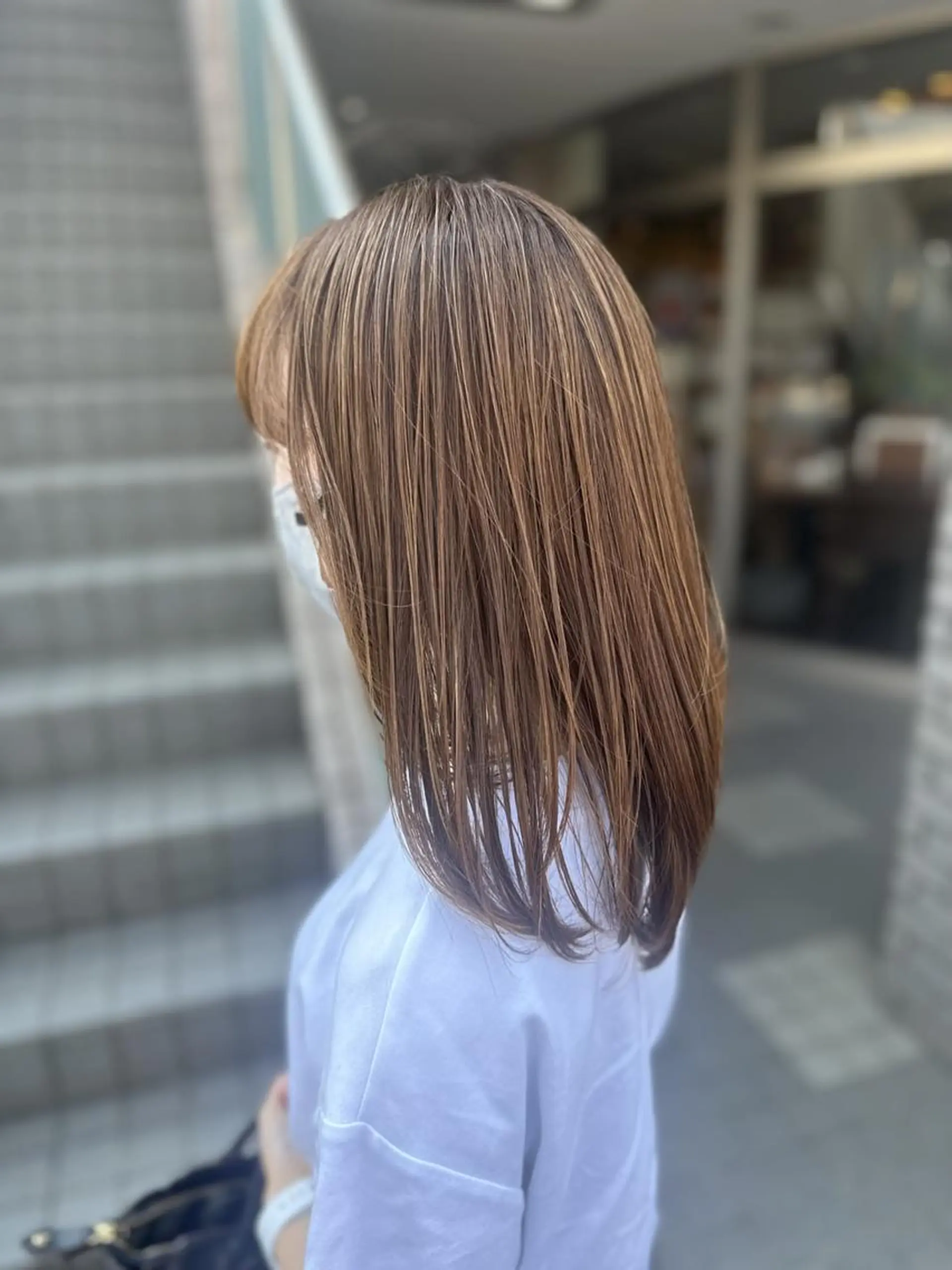 カラー ミディアム 個室型美容室san 都賀店のヘアスタイル