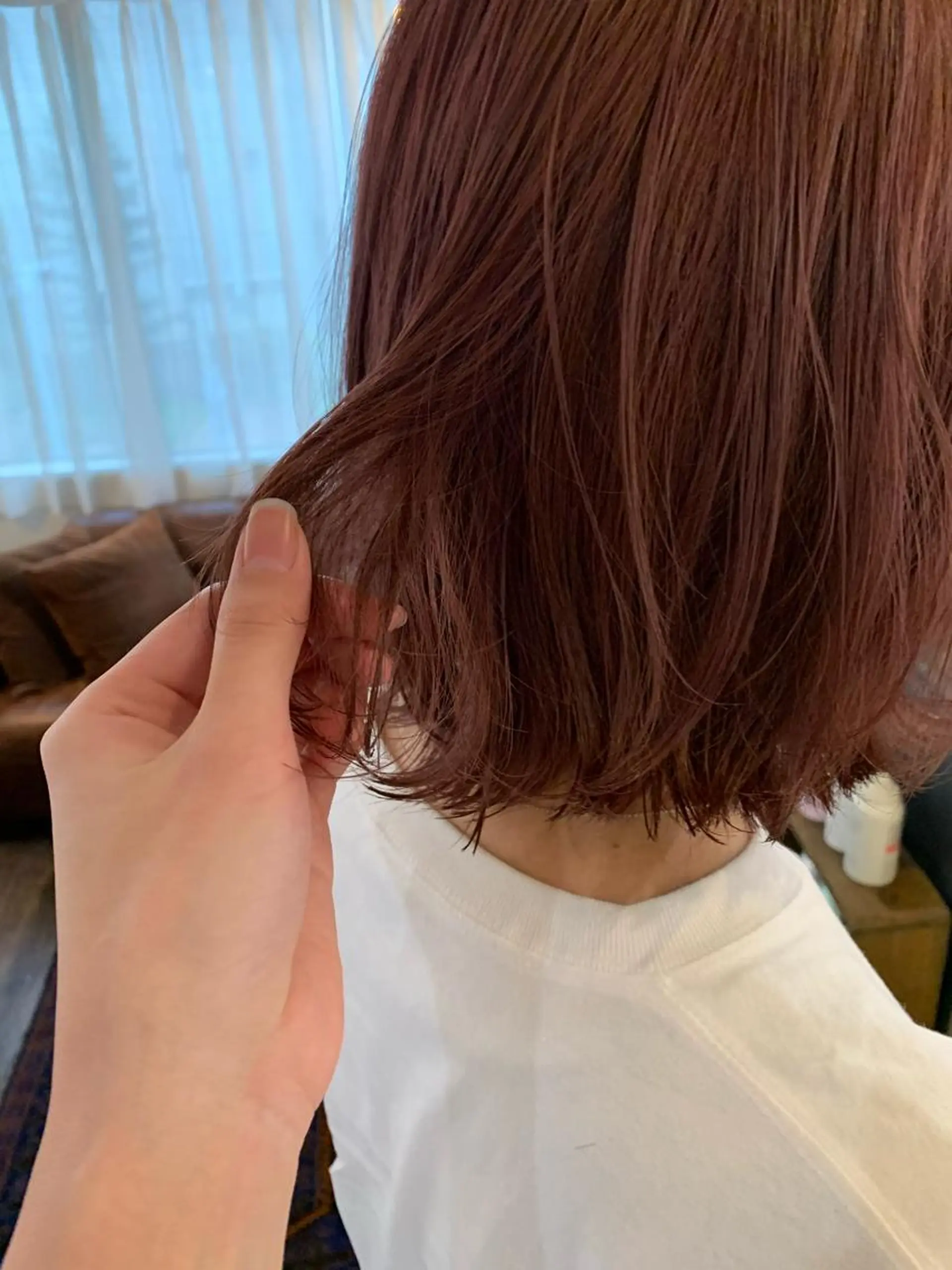 ミディアム カラー 安村 美奈のヘアスタイル