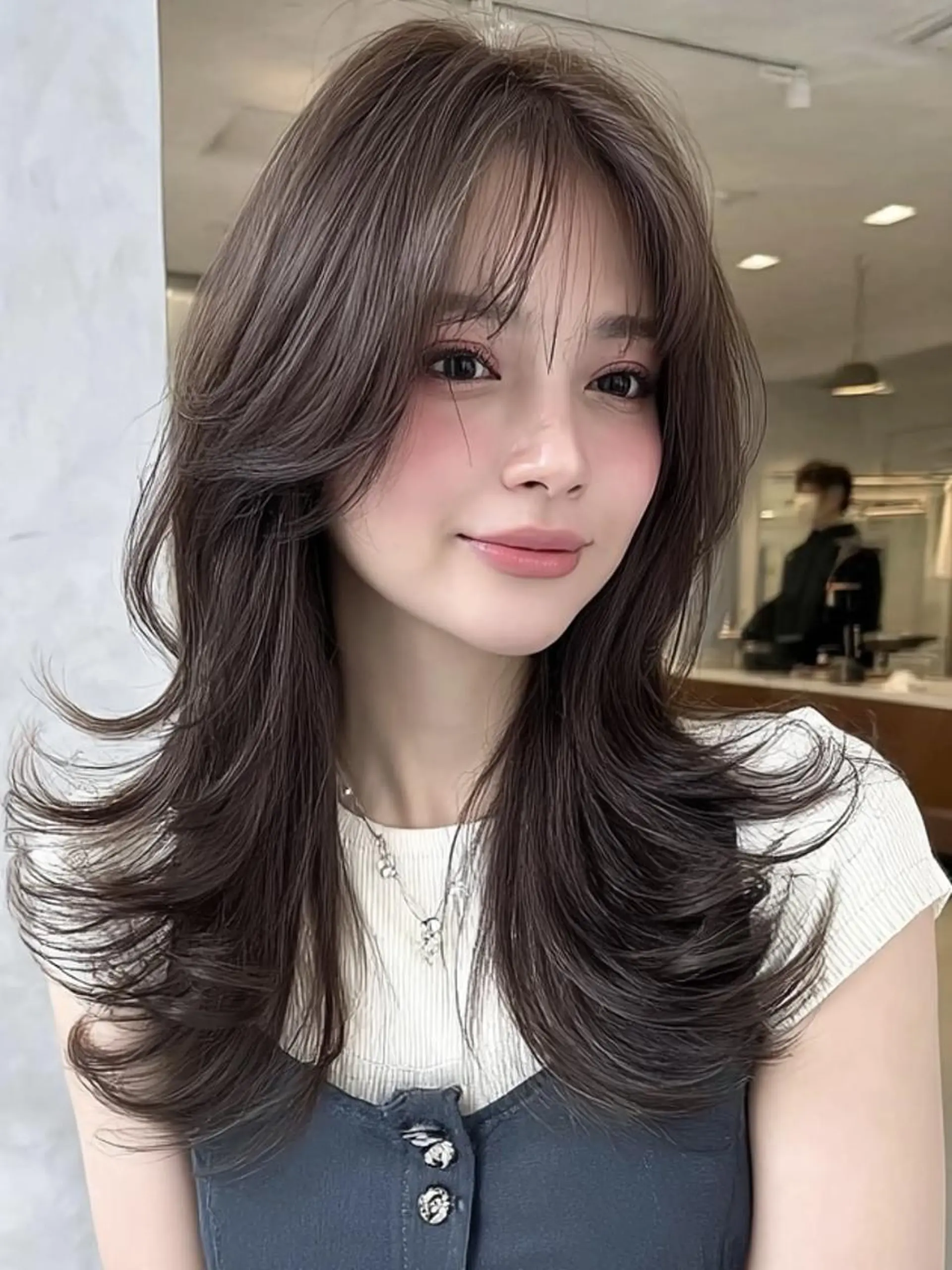 セミロング ボブ 外国人風カラー カット ヘアカラー トリートメント 🎀透明感カラー/ yuka🎀のヘアスタイル