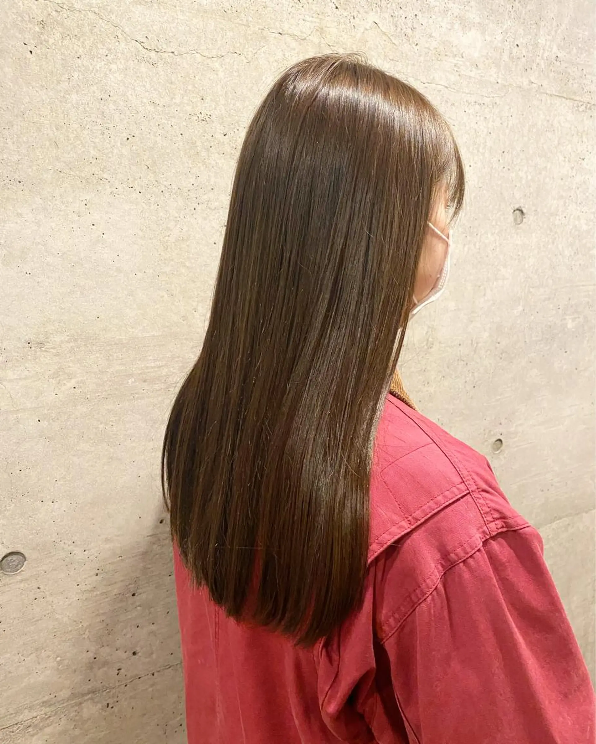 ロング カラー 後藤紗英/髪質改善 /オリーブベージュのヘアスタイル