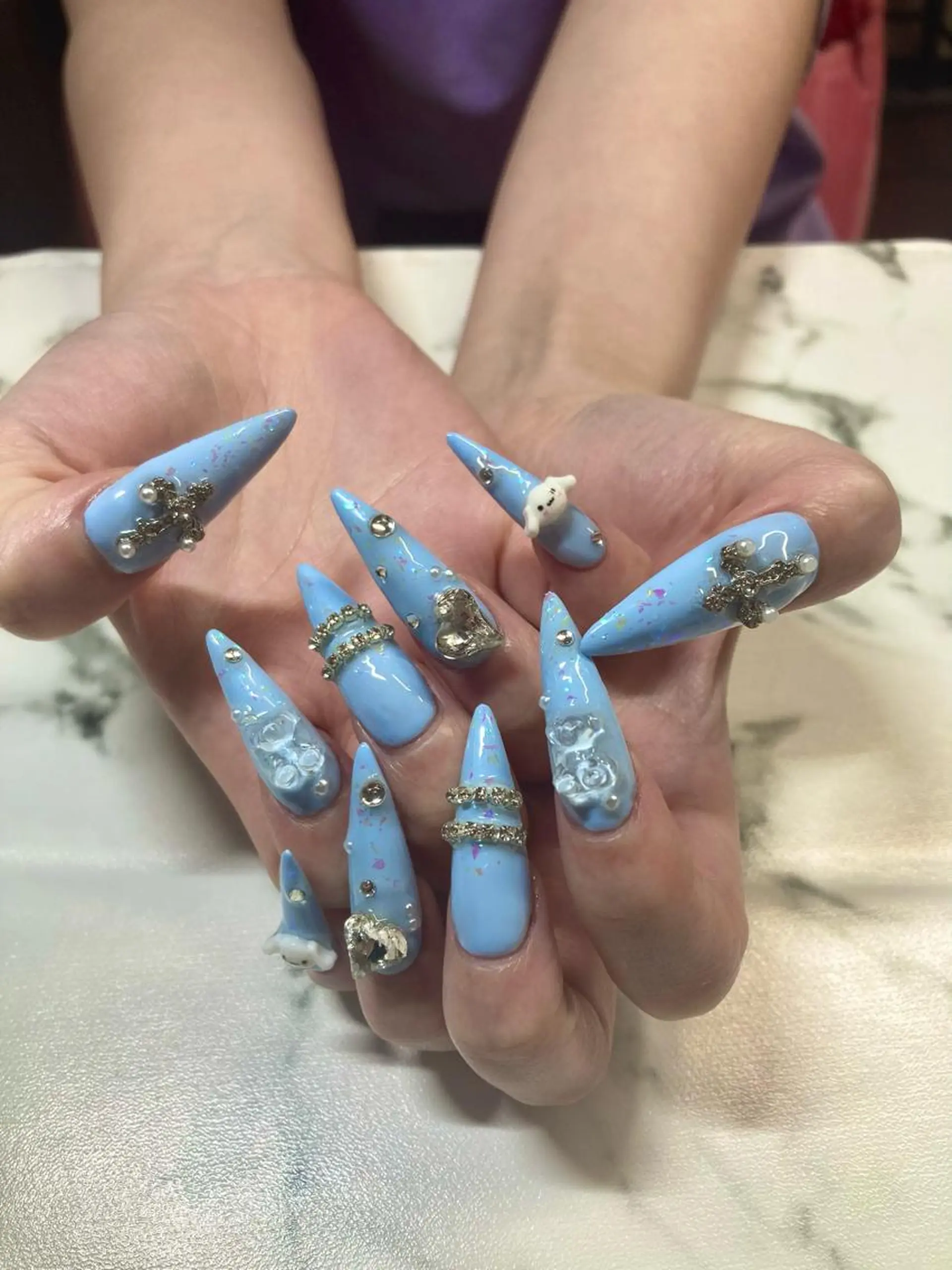 カラー ネイル 長さ出し Henna nailのネイルデザイン