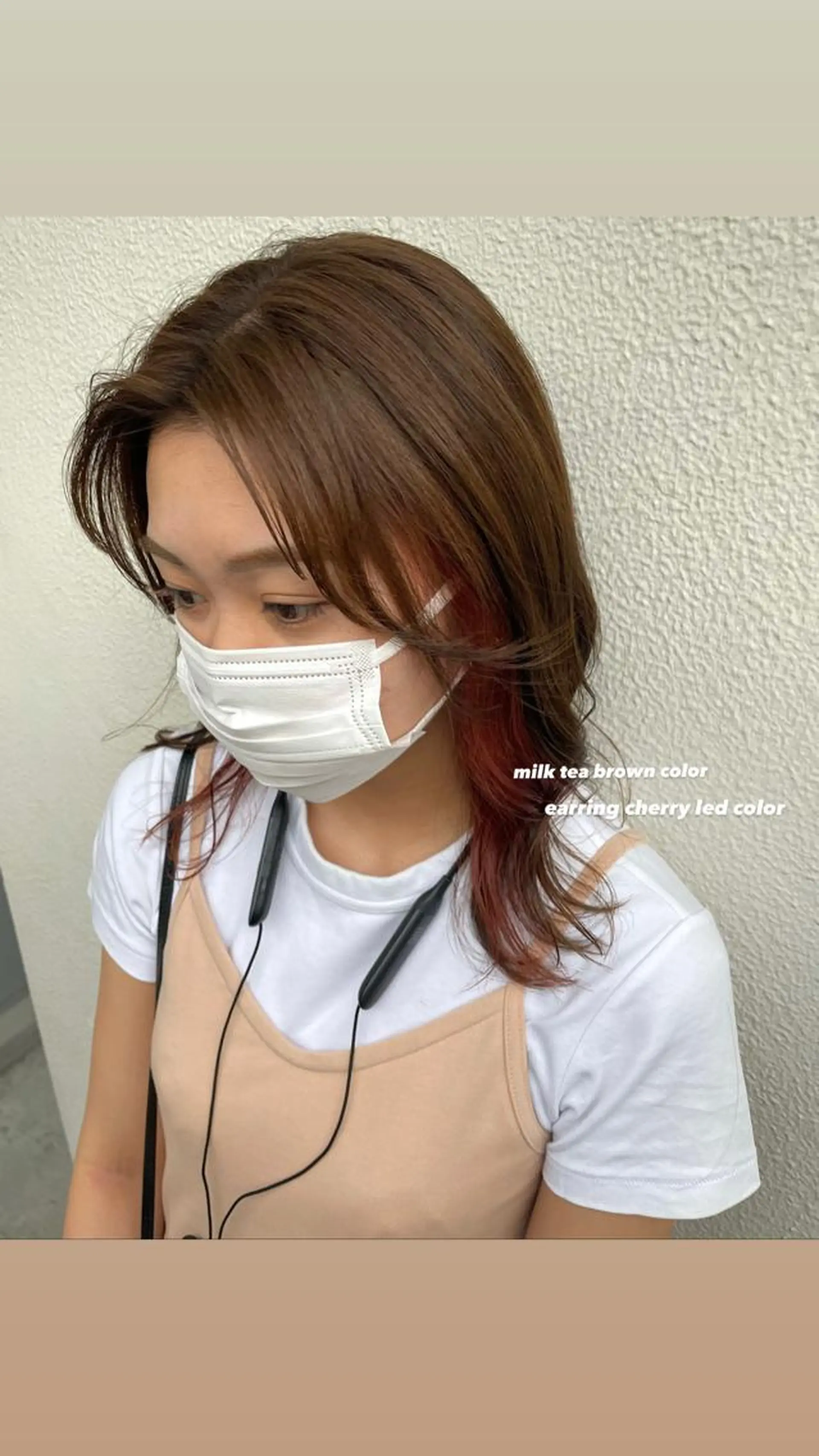 セミロング カラー パーマ ヘアアレンジ メンズ キッズ ネイル マツエク・マツパ 透明感カラー・レイヤ ー🎀amika🎀のヘアスタイル