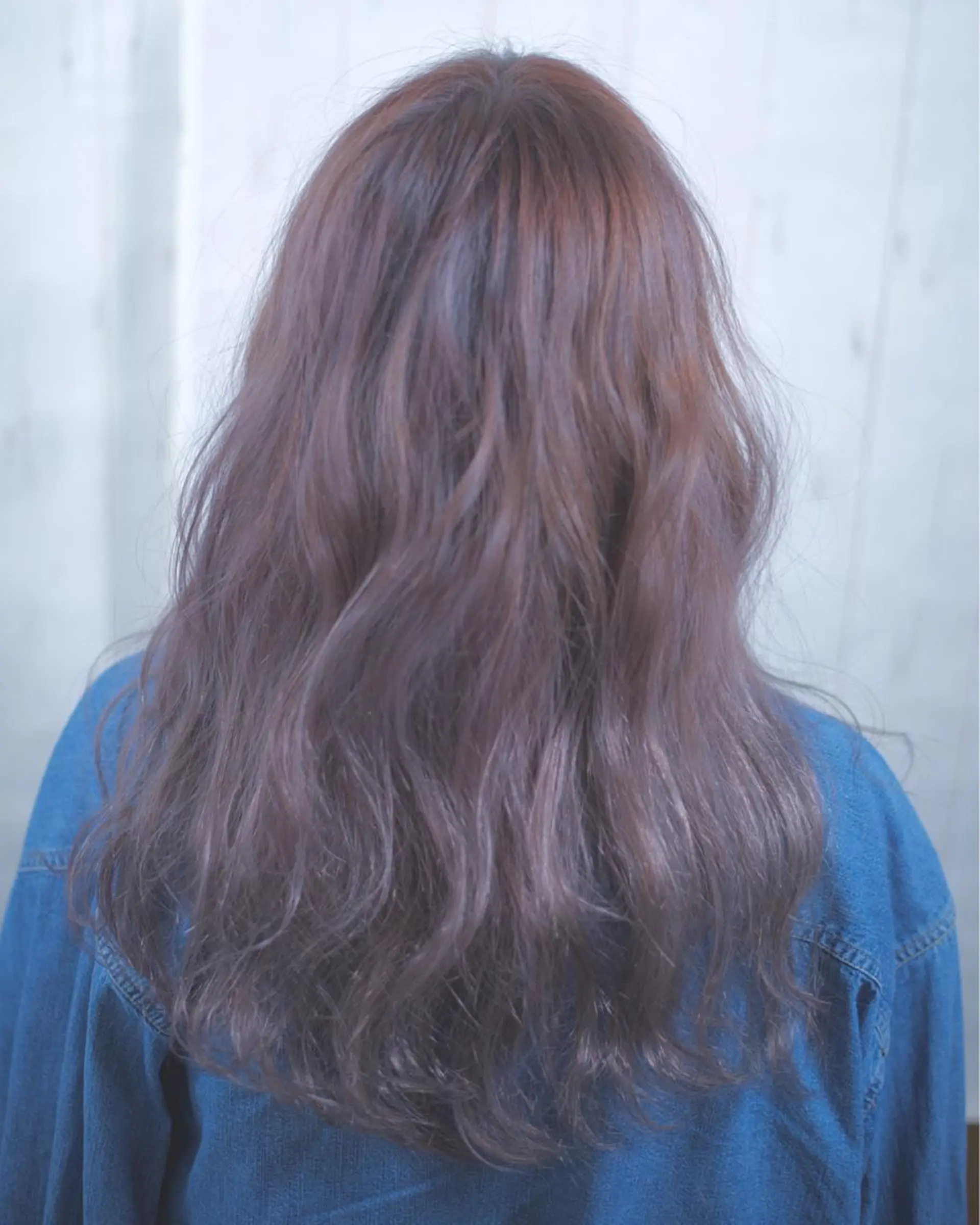 ロング カラー パーマ ブリーチ トリートメント 【白髪ぼかし 専門GBG】自由が丘のヘアスタイル