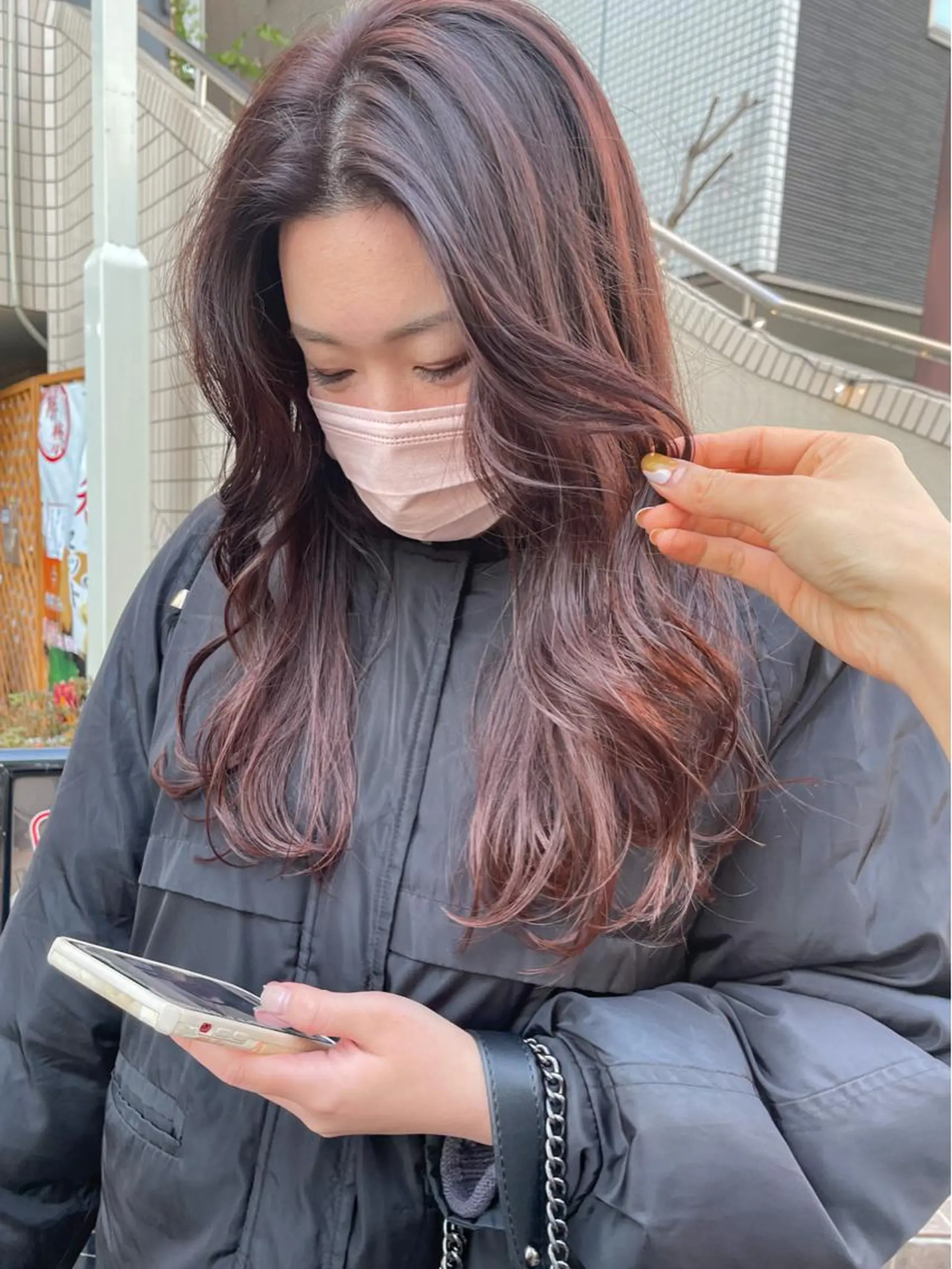 ロング カラー 仙田 遥のヘアスタイル