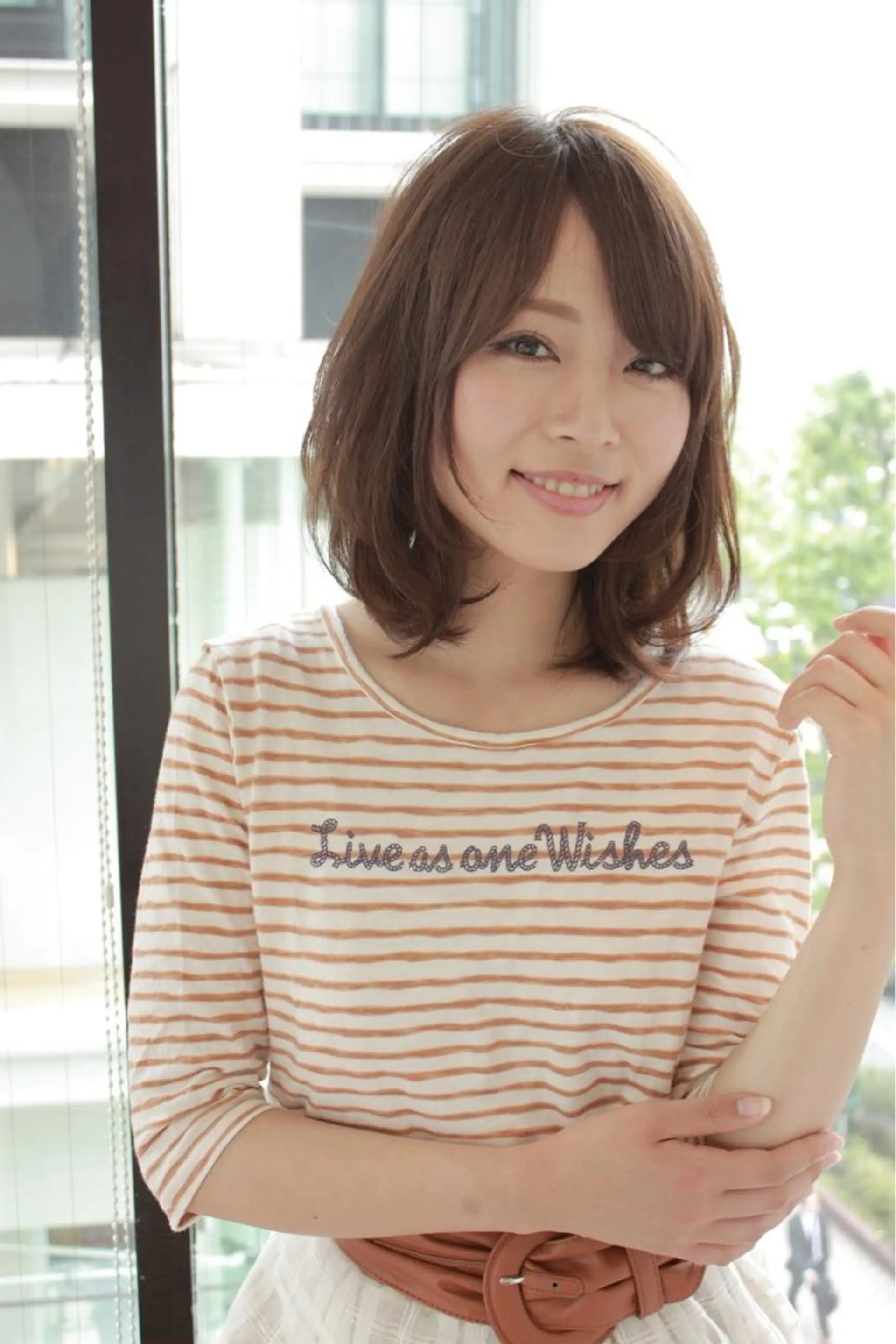 ミディアム ボブ レイヤーカット 似合わせカット ひがし　まさし JYUNESU副代表のヘアスタイル