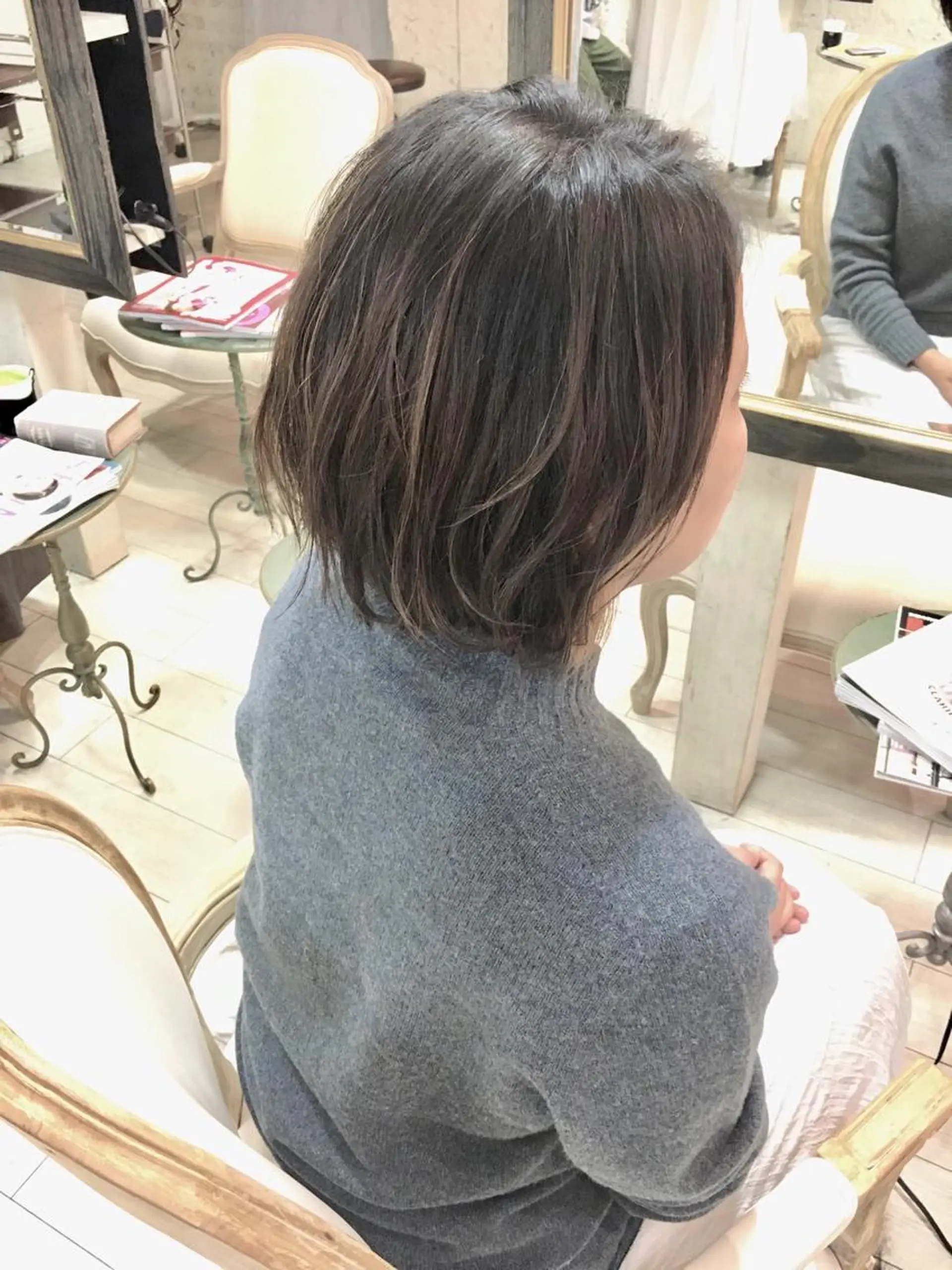 ショート カット ヘアカラー トリートメント 奥野 貴哉のヘアスタイル