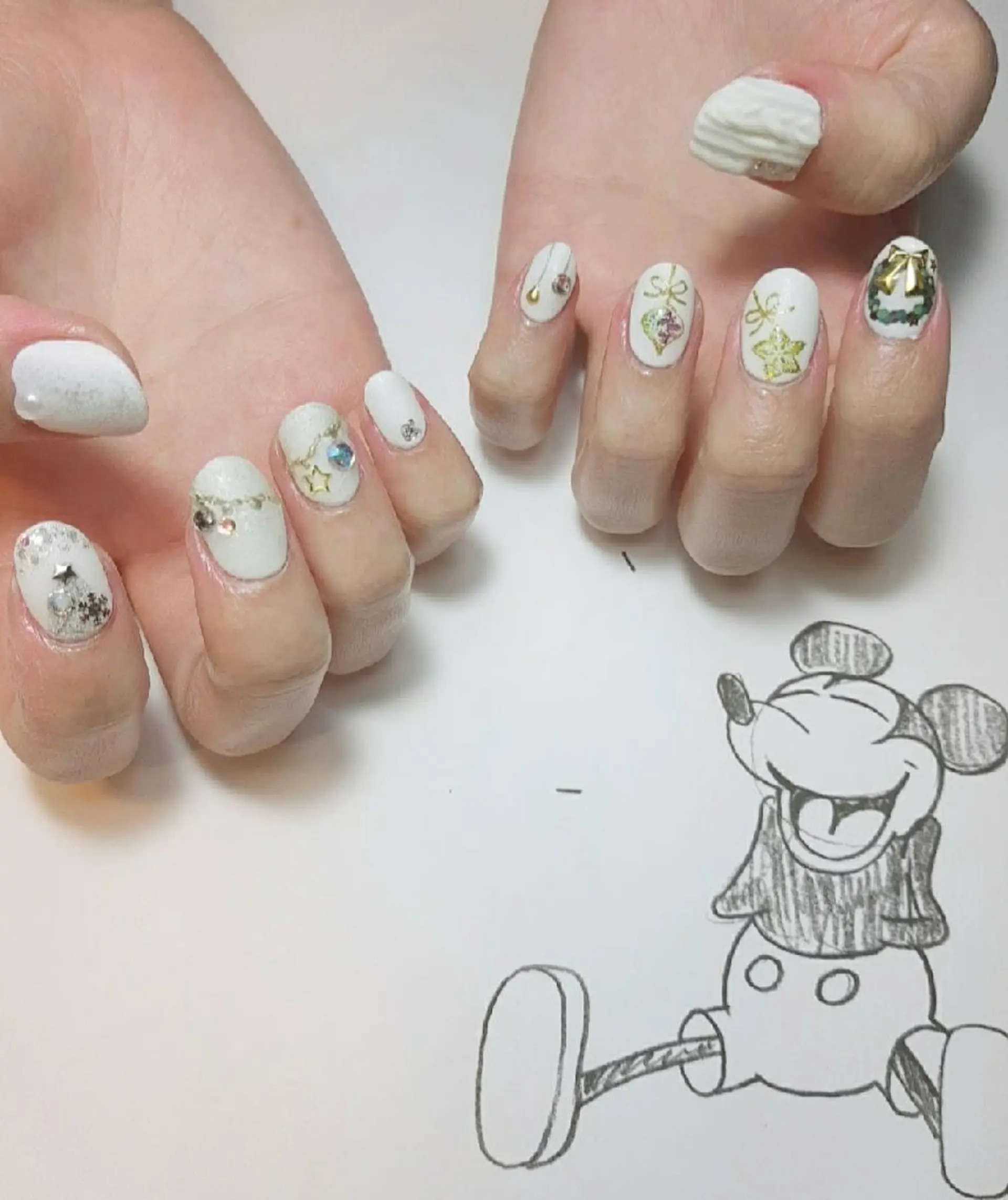 ネイル 冬ネイル クリスマス owlnail /持込みデザイン専門のネイルデザイン