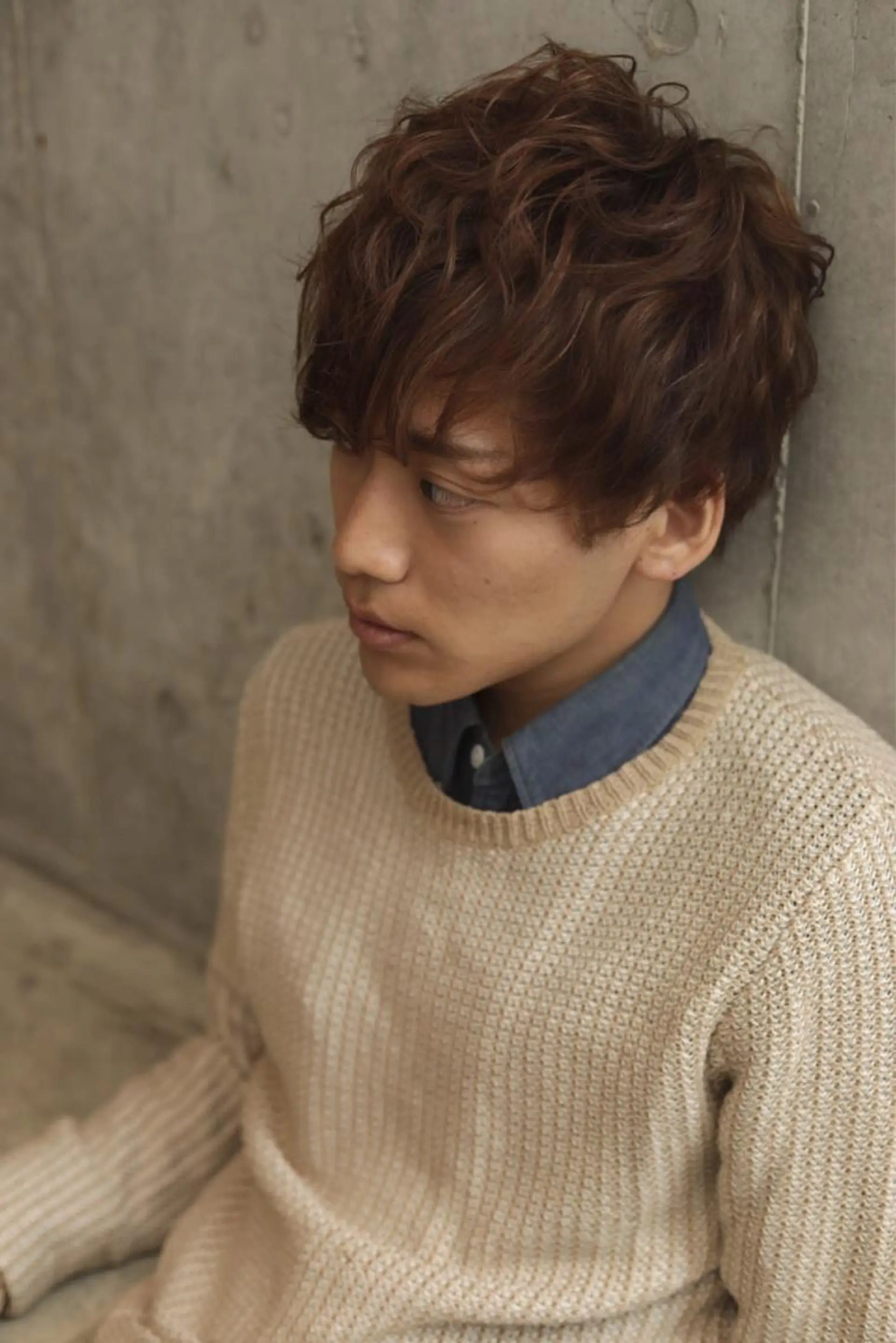 ショート パーマ メンズ カット ヘアカラー パーマ トリートメント Lolonois池田 代表 鍜治本颯太のヘアスタイル