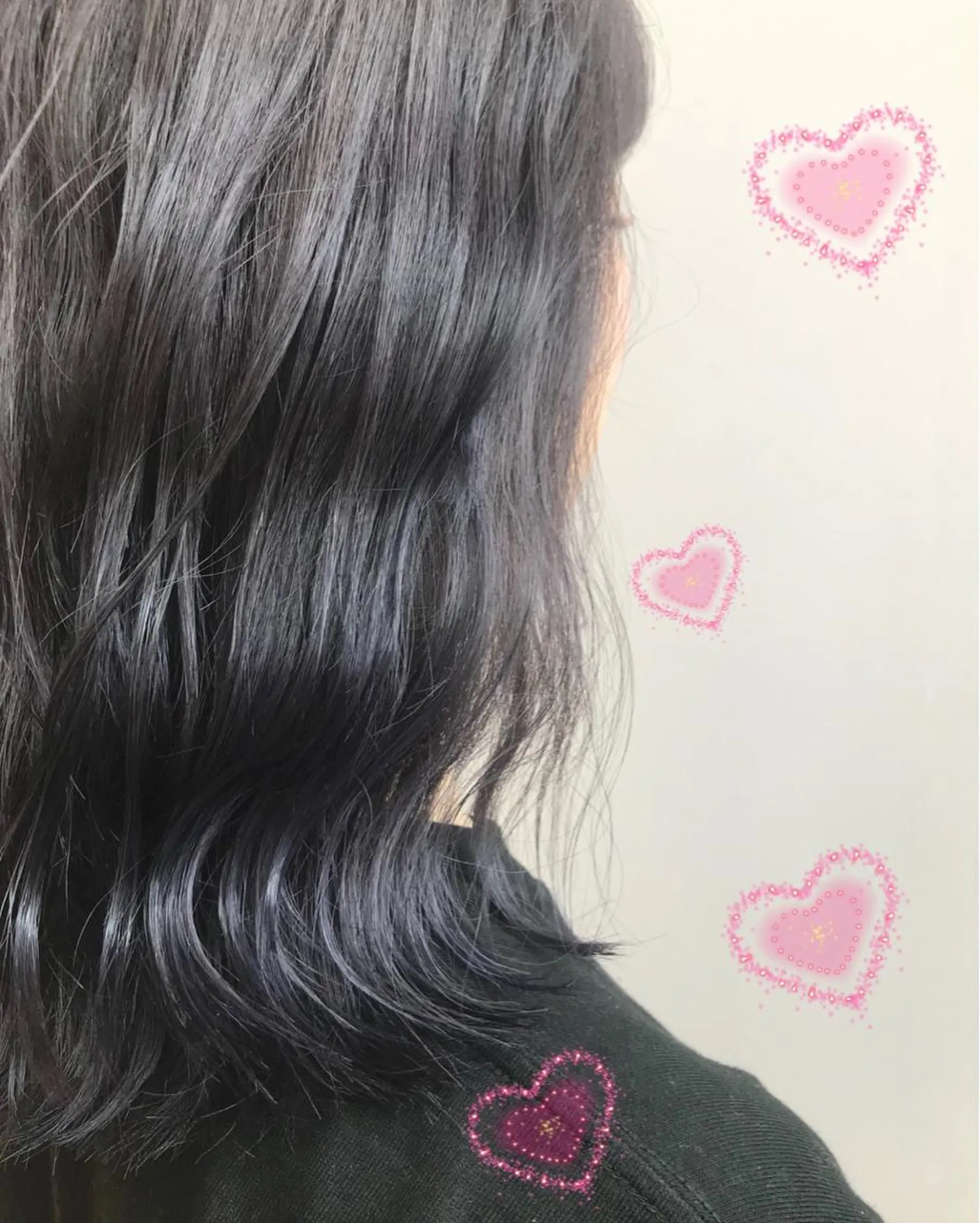 ミディアム カラー ブリーチ ネイビーカラー 新宿駅近♡個室 ♡関口三都季🌜のヘアスタイル
