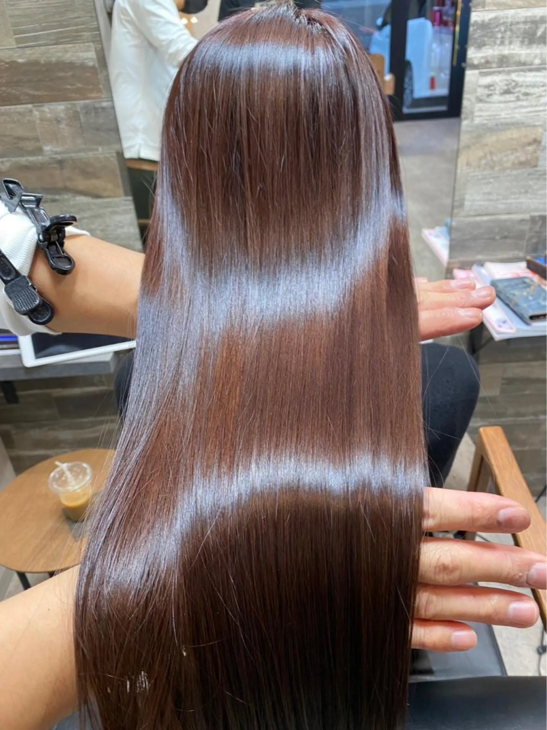 ロング カット ヘアカラー トリートメント RIENS♡xrea 山本優舞のヘアスタイル