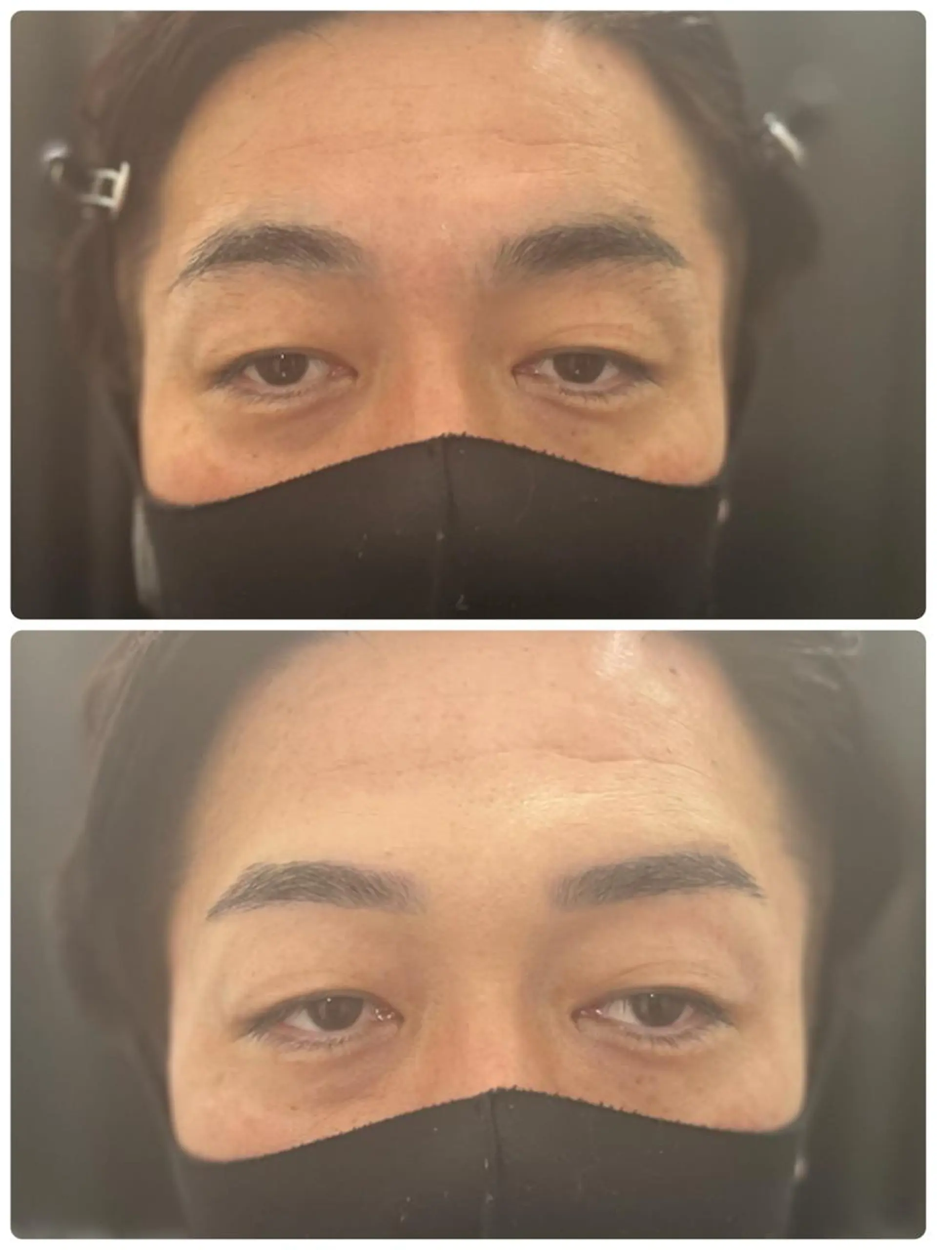 ミディアム アイブロウ アッシュ 眉カラー メンズアイブロウ 眉毛ワックス脱毛 ハイライト ワックス脱毛 眉カット 溝部裕太Hair salon808代表のヘアスタイル