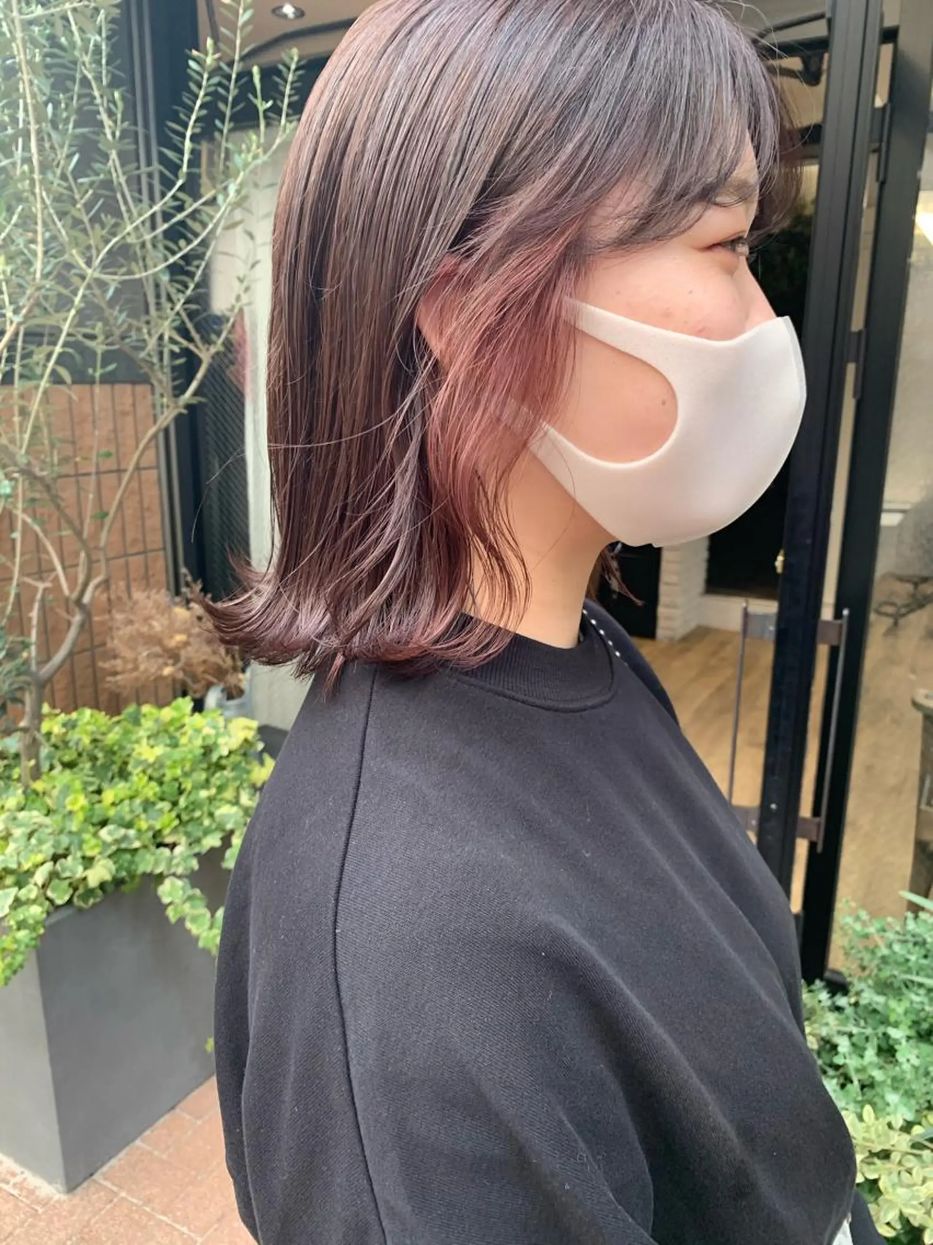 セミロング カラー ヘアカラー トリートメント レイヤー/顔周り /AKARIのヘアスタイル