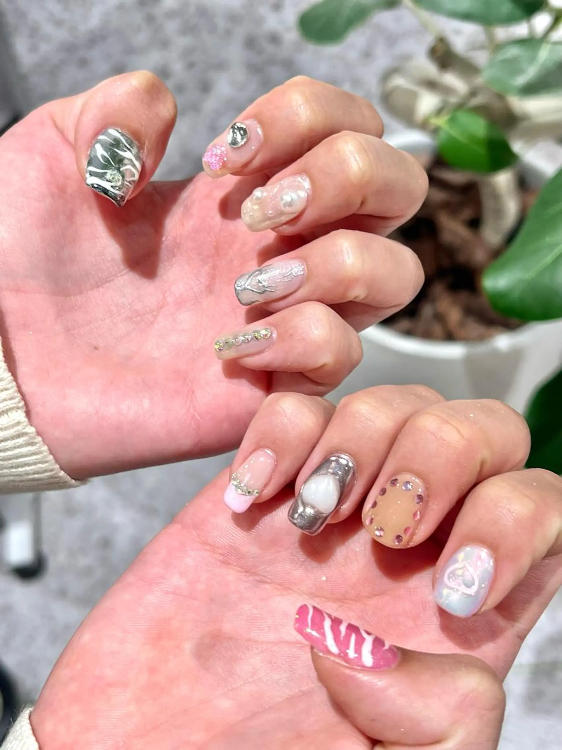 ネイル 個性派／中韓ネイル SAKURAのネイルデザイン