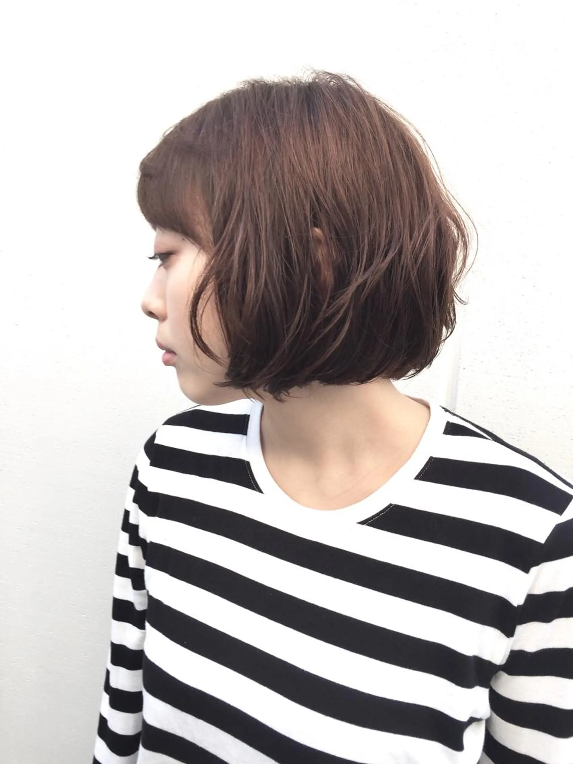 ショート パーマ 福地 礼奈のヘアスタイル