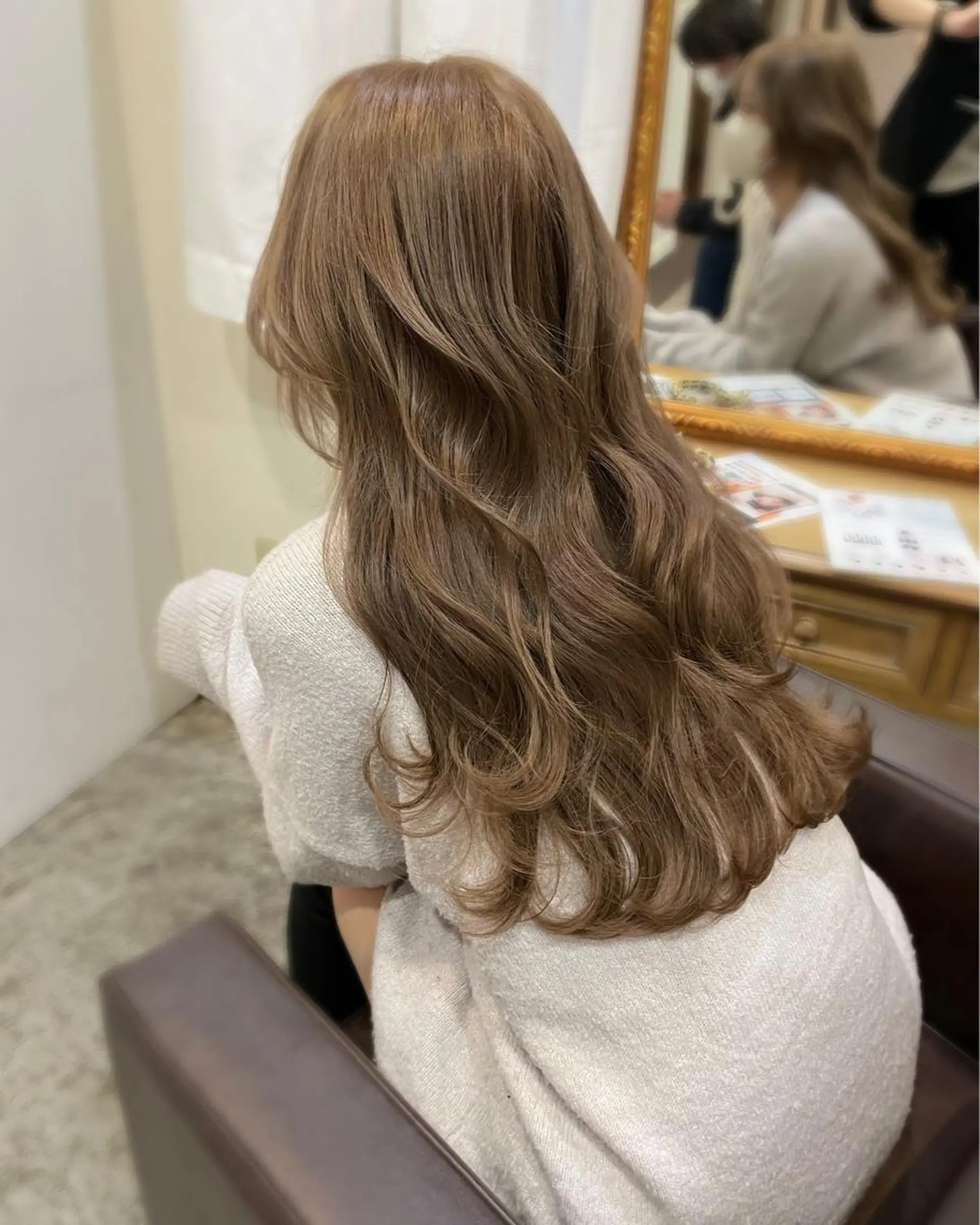 ロング カラー ヘアアレンジ ベージュカラー ブリーチ 髪質改善特化 🫧松野力也のヘアスタイル