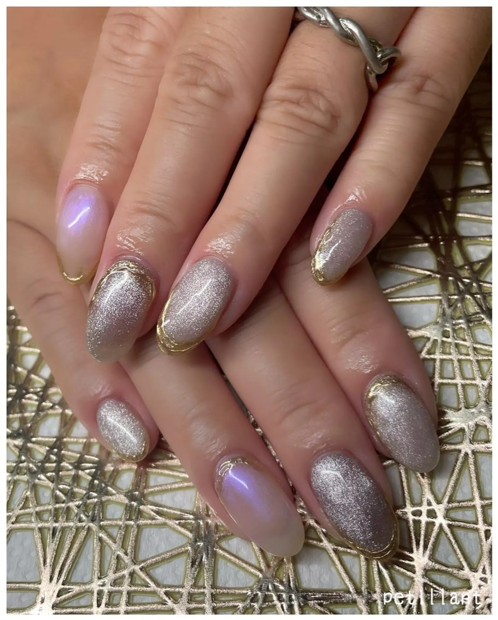 ネイル アートネイル フットネイル マグネットネイル 持ち込み nail salon petillantのネイルデザイン