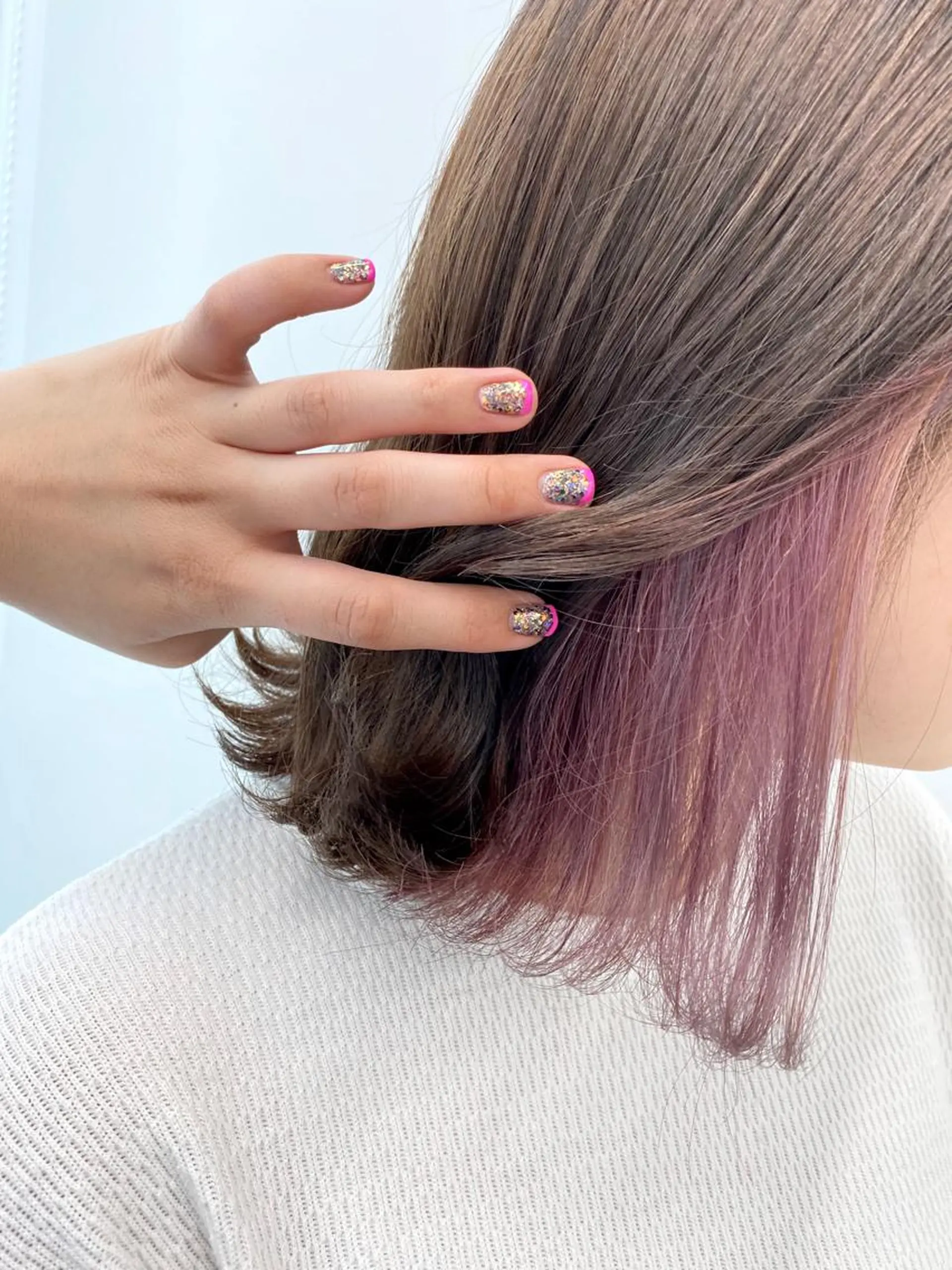 ミディアム カラー momo所属・メンズヘアメイク 🩵Mayuki🩵のヘアスタイル