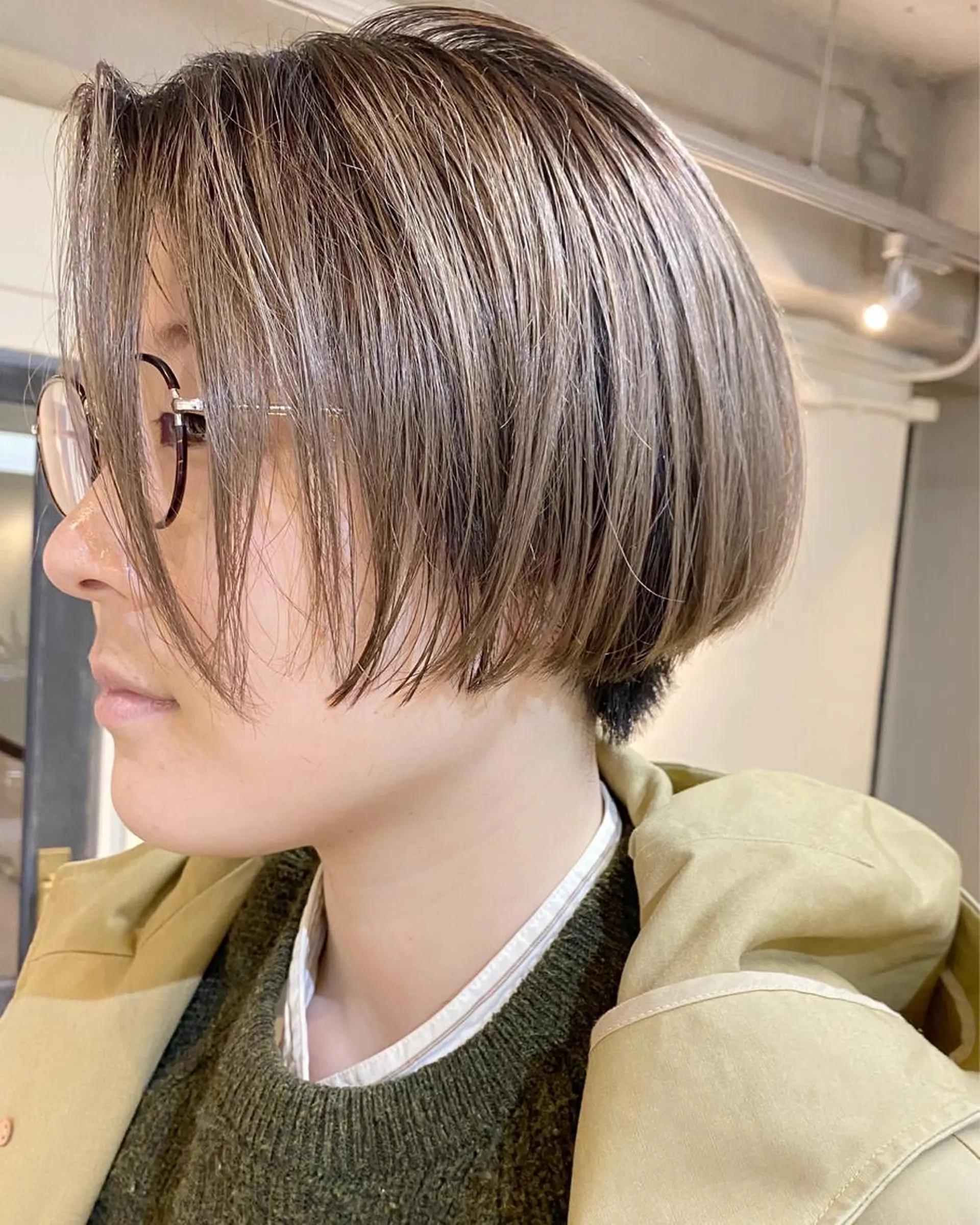ショート カラー カット ヘアカラー トリートメント 坂本 裕介/パーマのヘアスタイル
