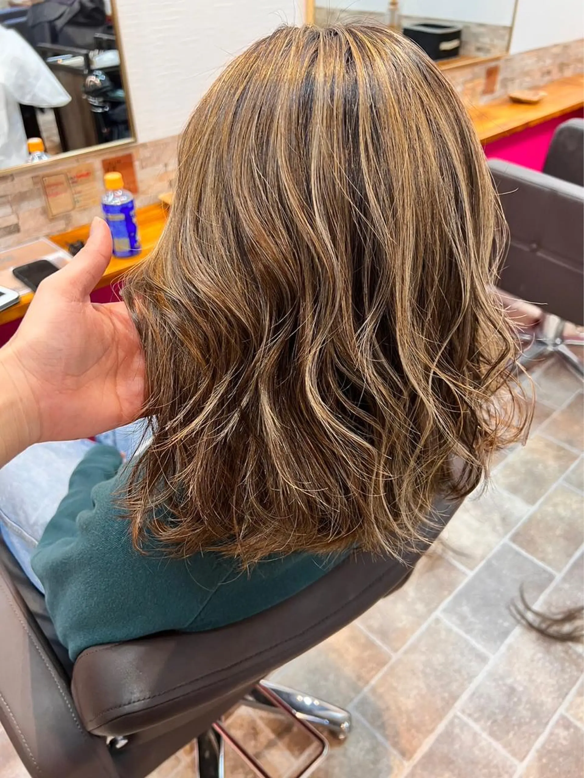 ロング カラー ヘアカラー&縮毛矯正 STAR☆RIVERのヘアスタイル