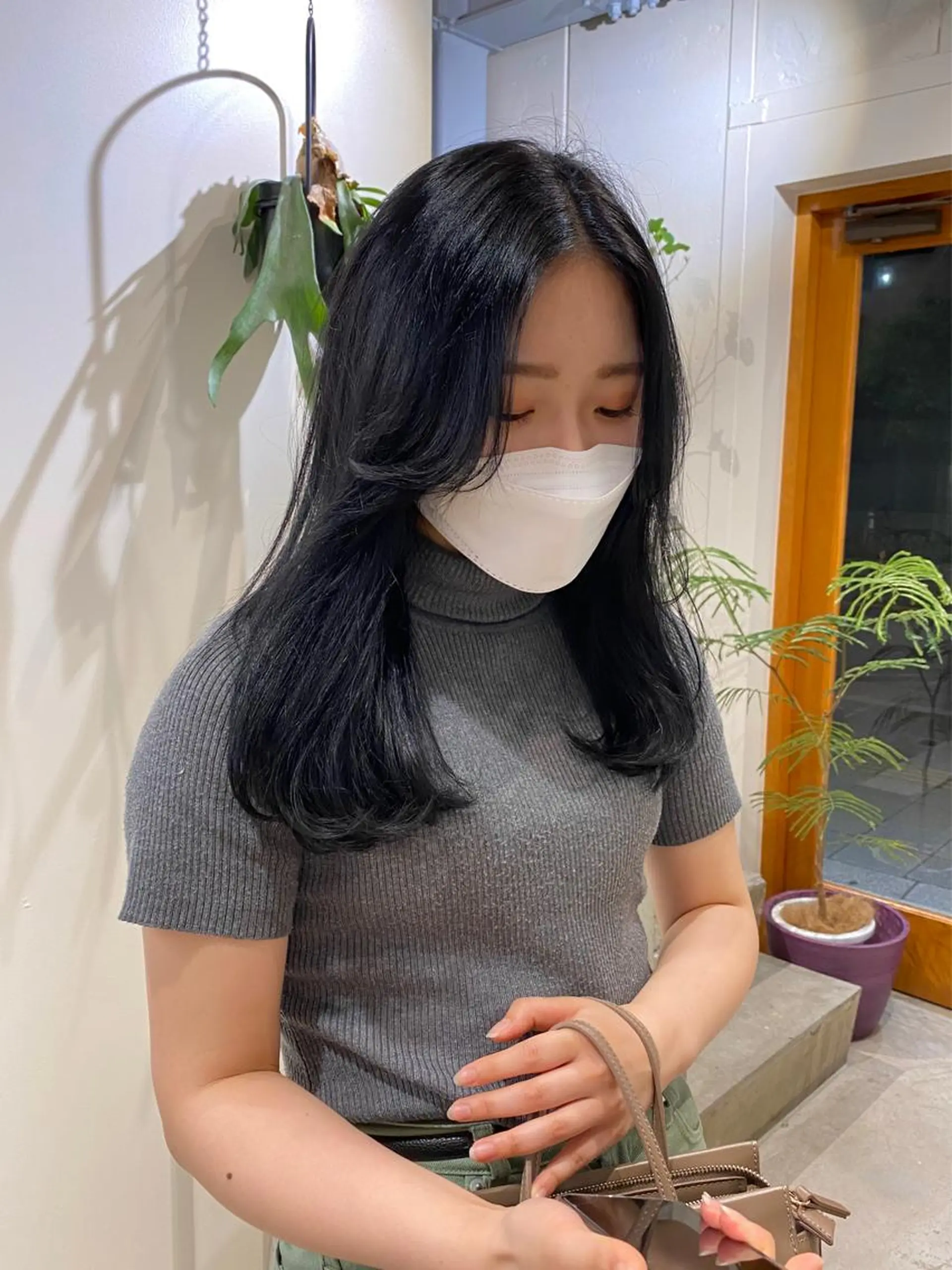 セミロング カラー 村田 りょうやのヘアスタイル