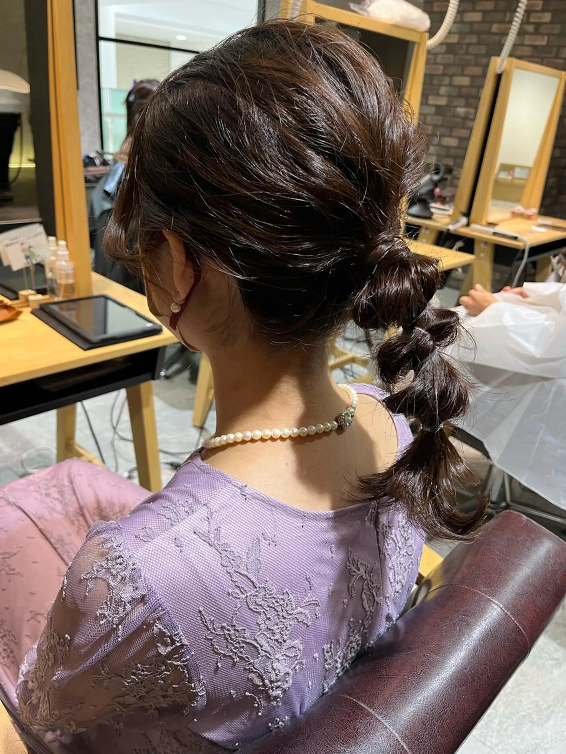 セミロング 阿部 玲奈のヘアスタイル