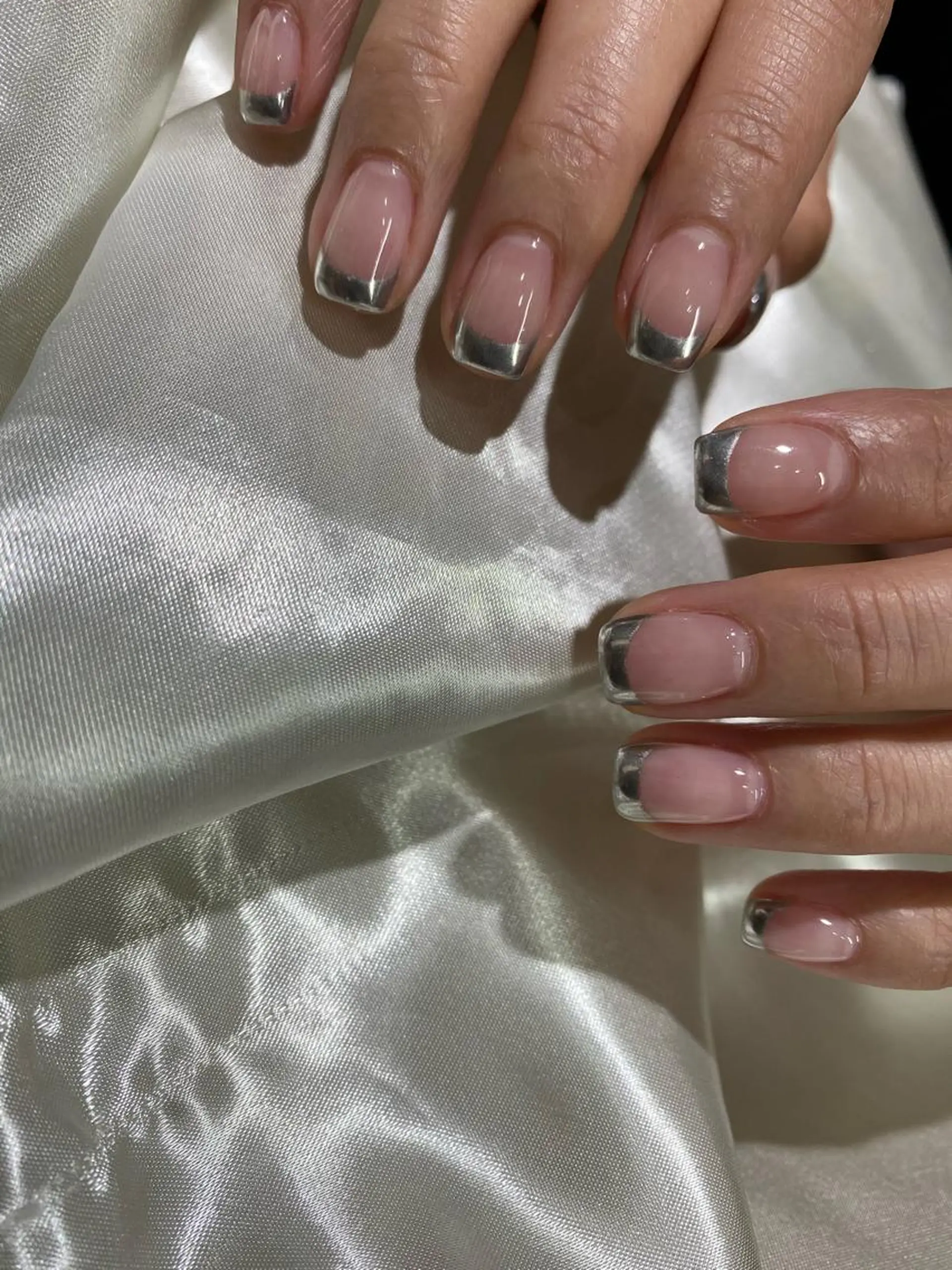 ネイル フレンチネイル ミラーネイル ニュアンスネイル シンプルネイル ハンドネイル ハンドケア Charme. NOBUKOのネイルデザイン