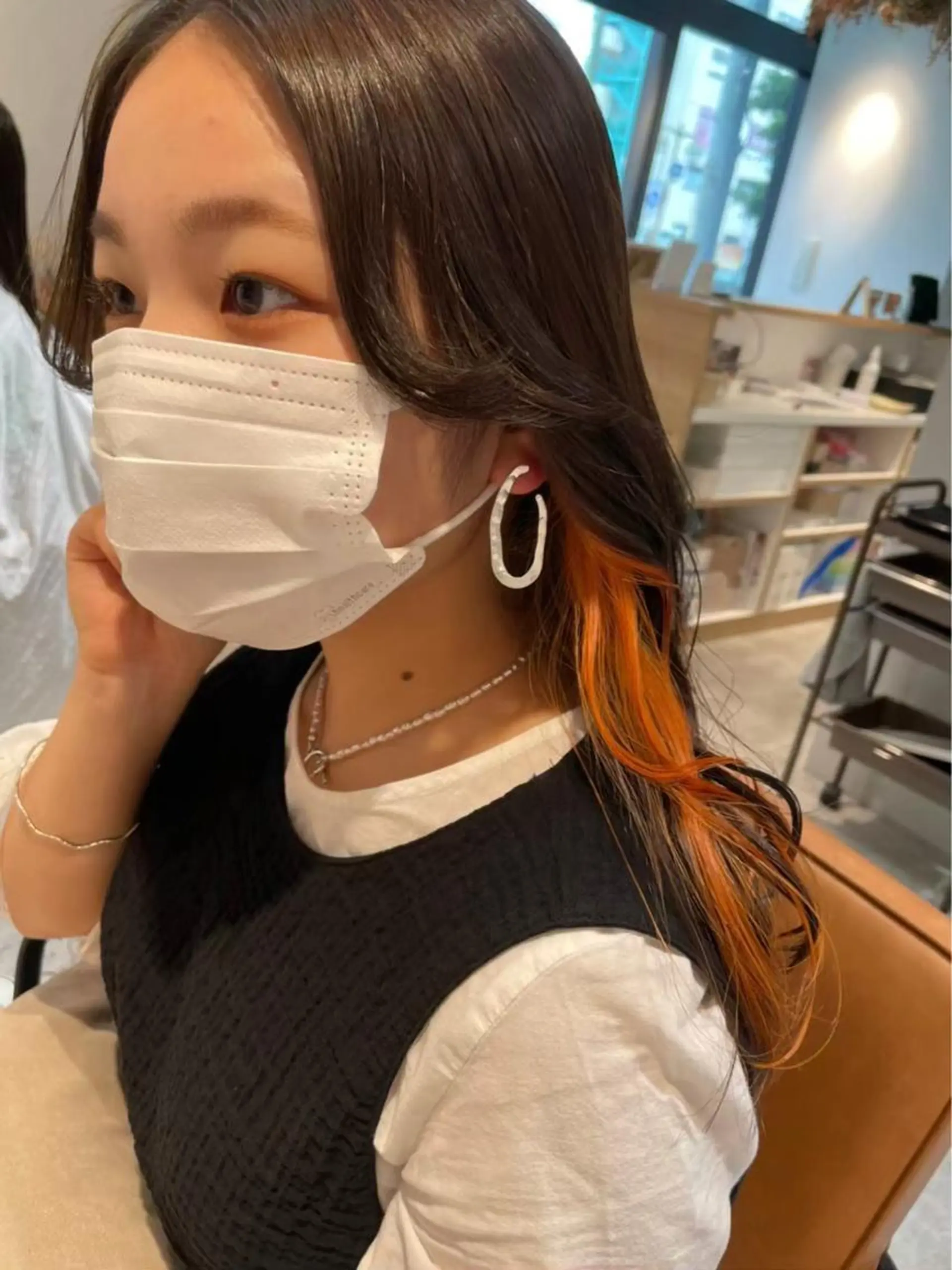 セミロング カラー 神戸ボブ✂️ ioe三宮/田 伸佳のヘアスタイル